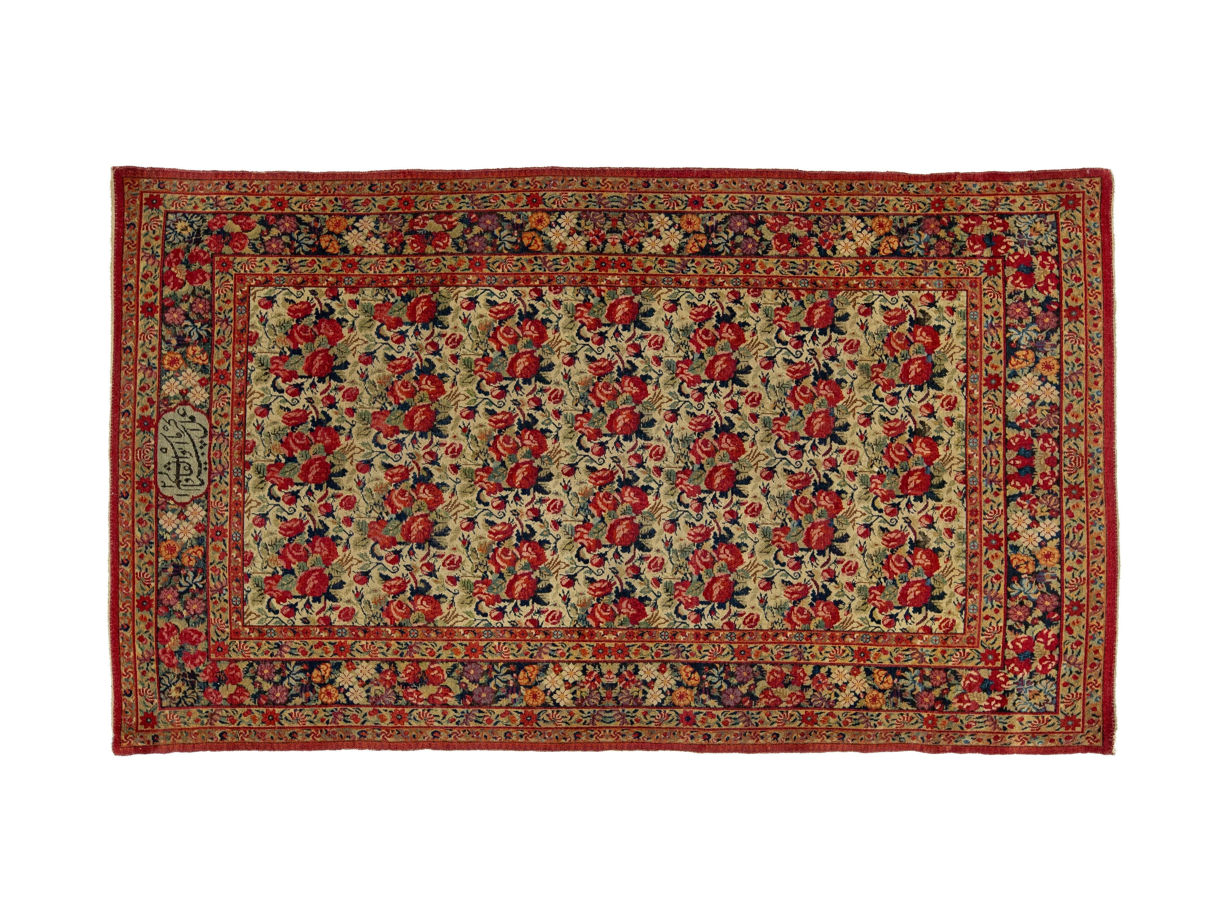 Antique Malayer Wool Rug 5 X 7