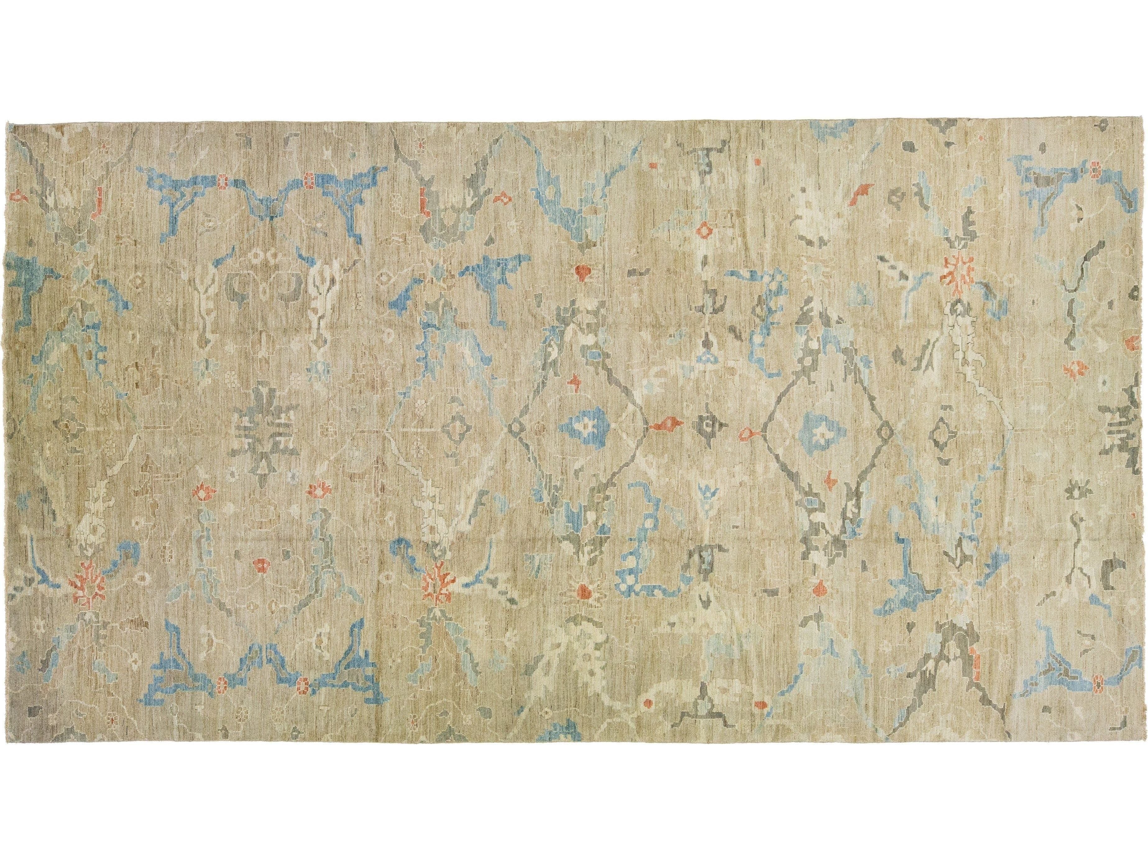 Modern Sultanabad Rug 10 X 19
