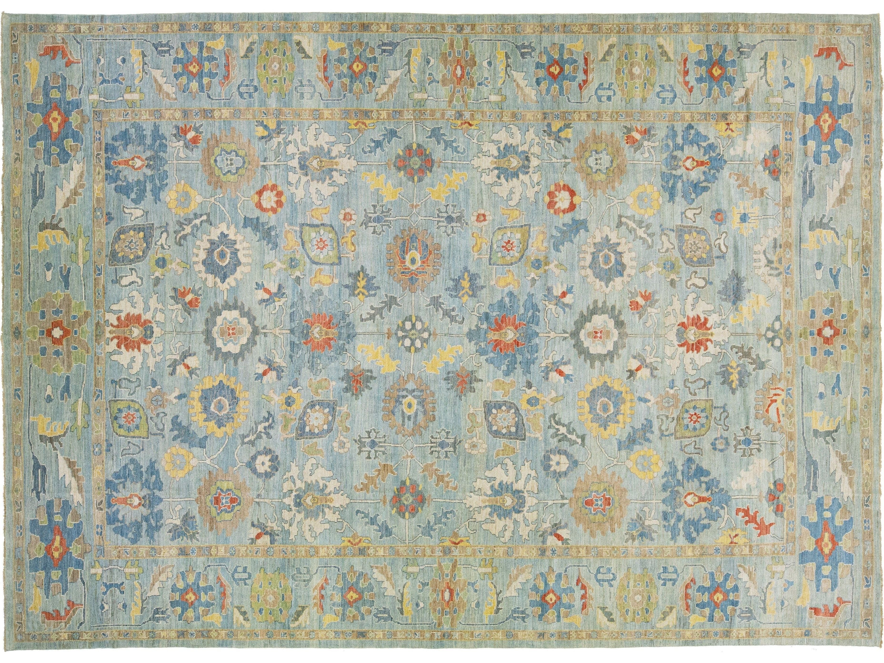 Modern Sultanabad Rug 13 X 18