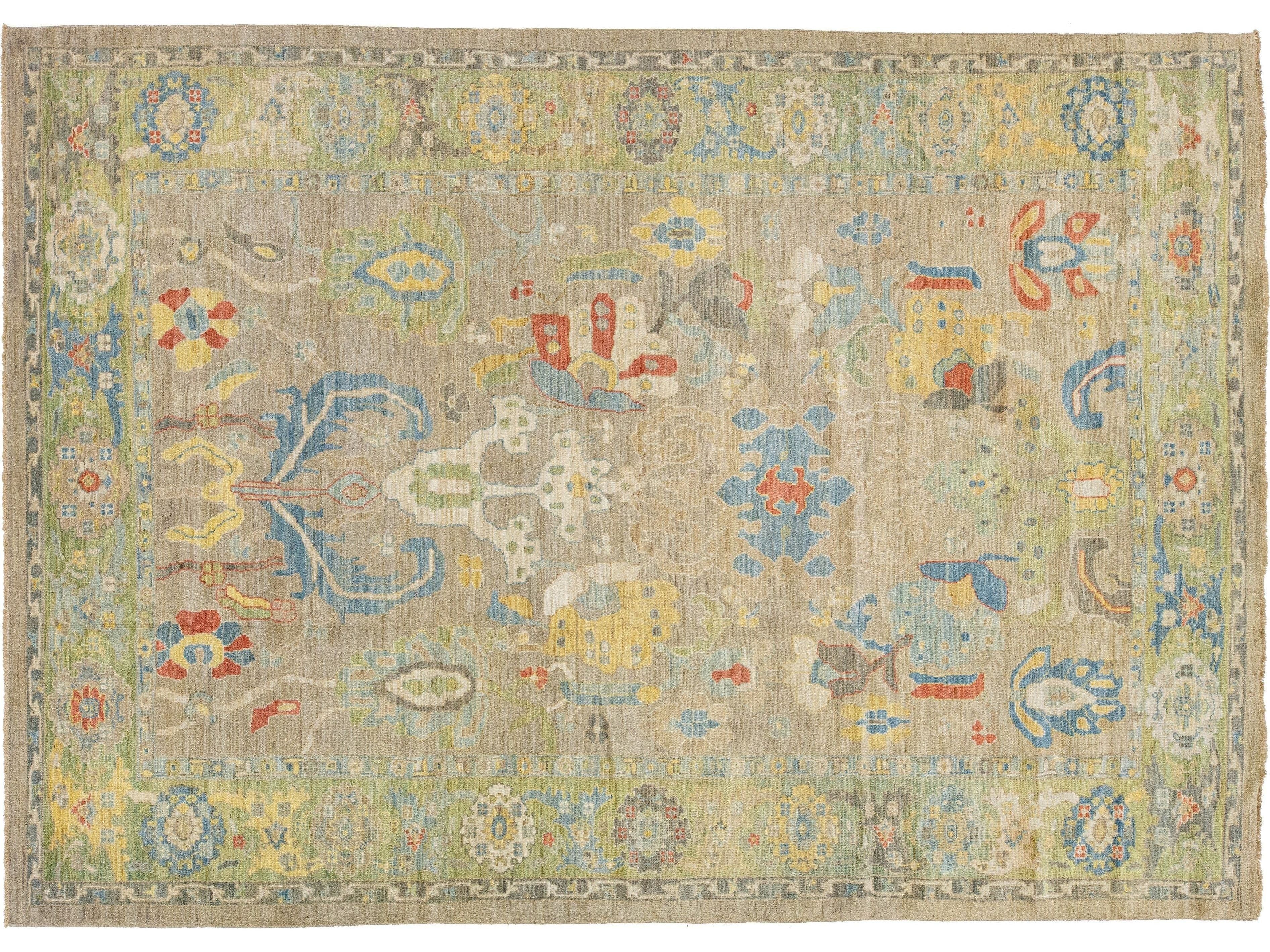 Modern Sultanabad Rug 9 X 13