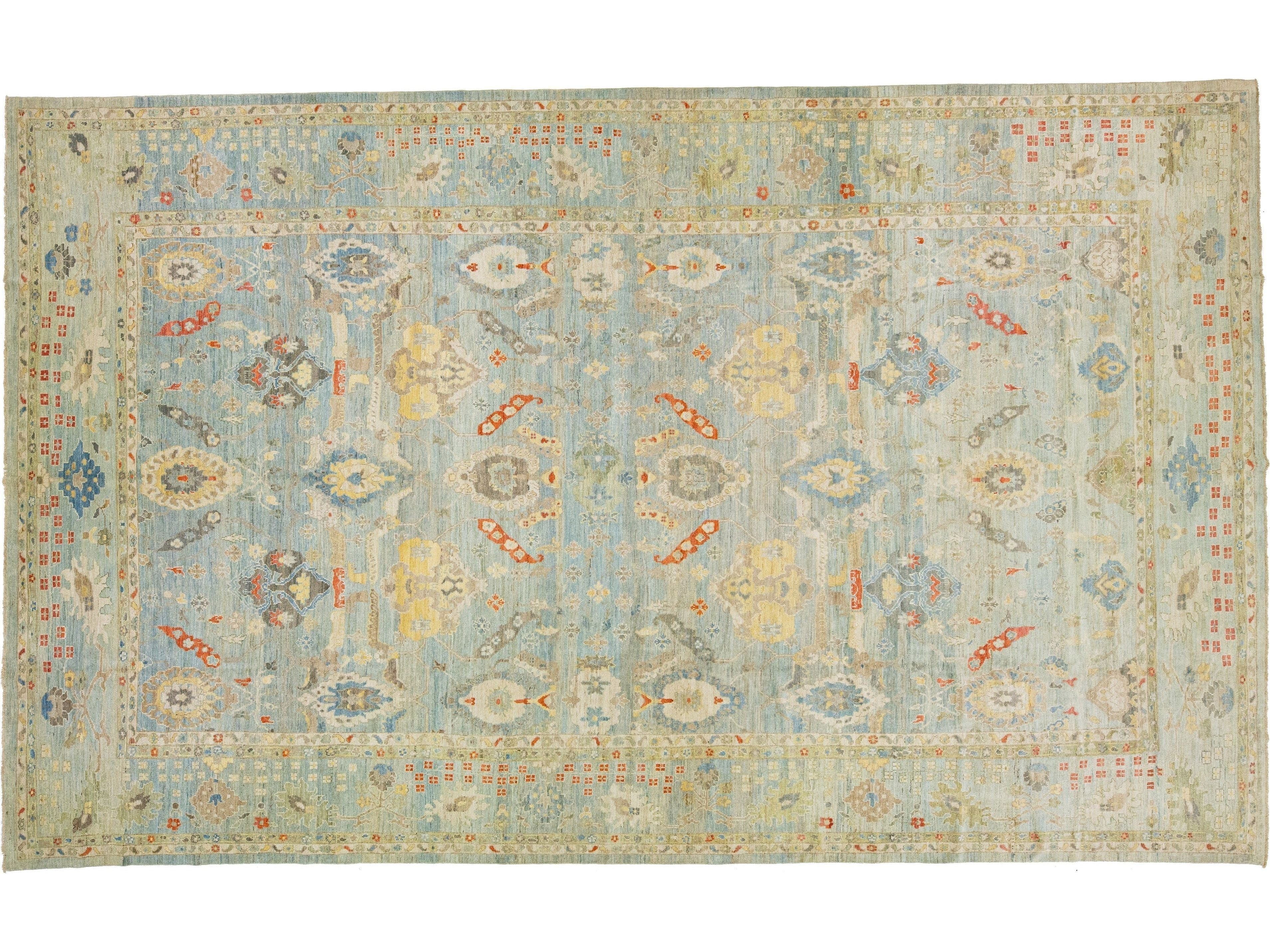 Modern Sultanabad Rug 13 X 21