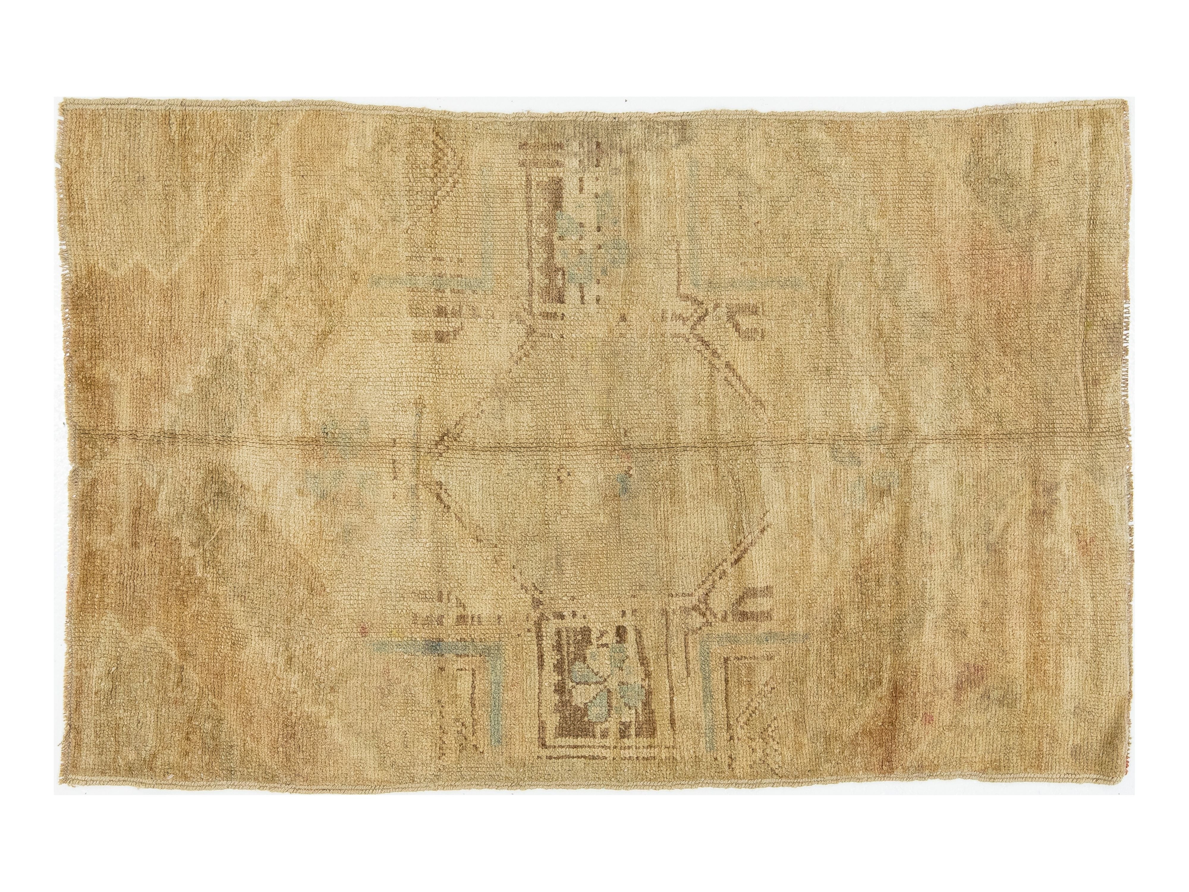 Vintage Turkish Anatolian Wool Rug 3 X 4