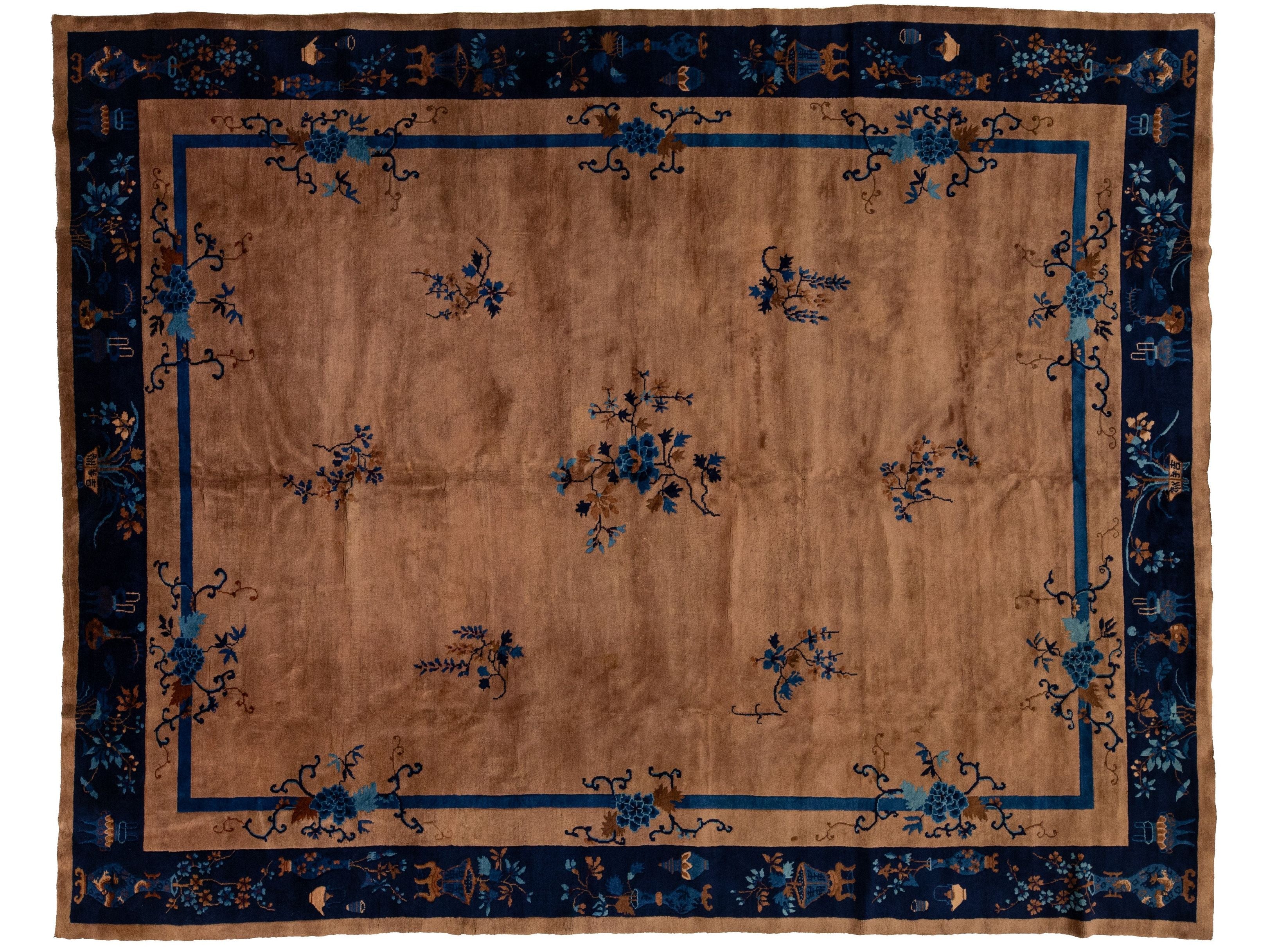 Antique Art Deco Chinese Rug 9 X 11
