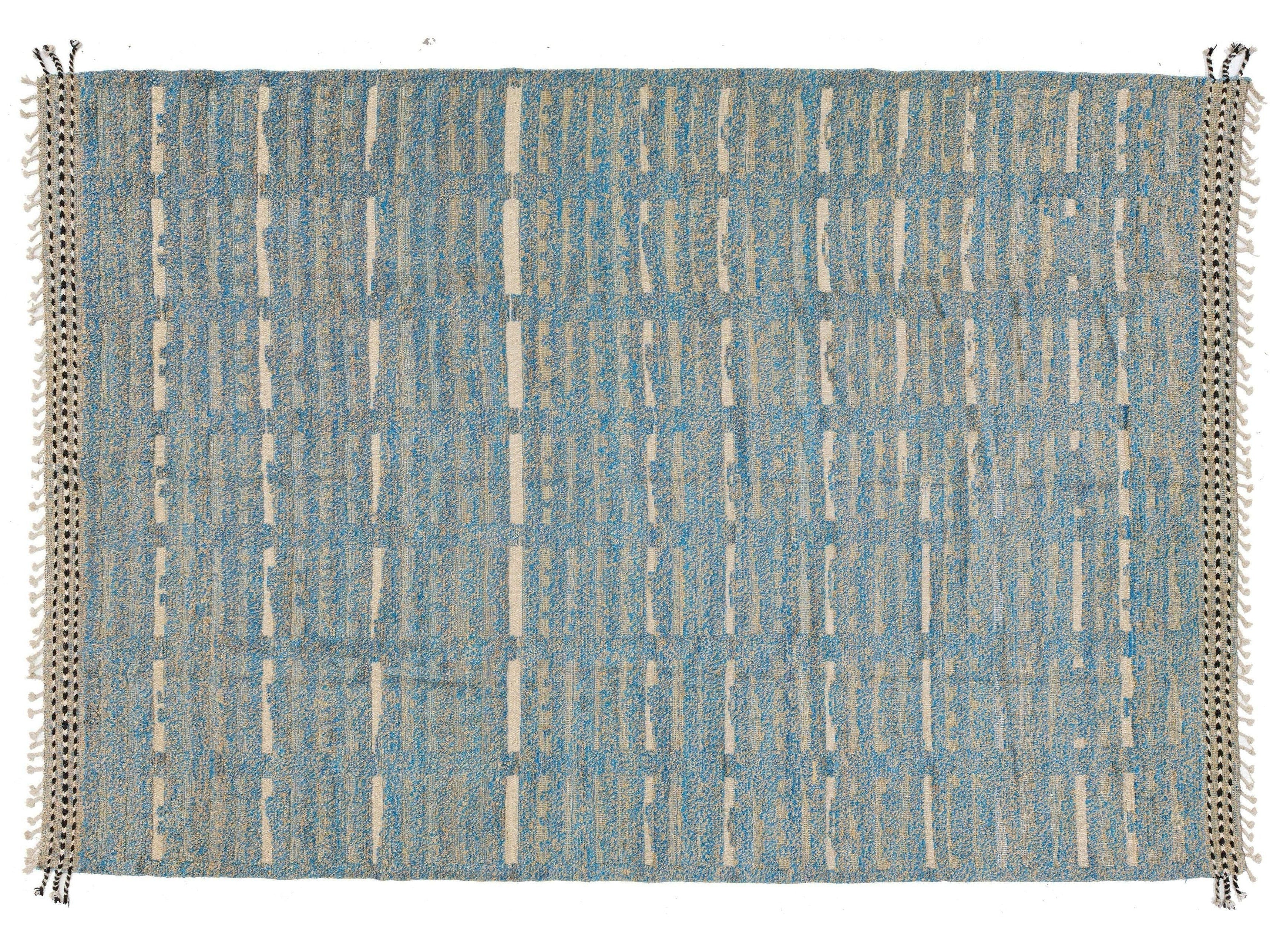 Modern Moroccan Wool Rug 9 X 13