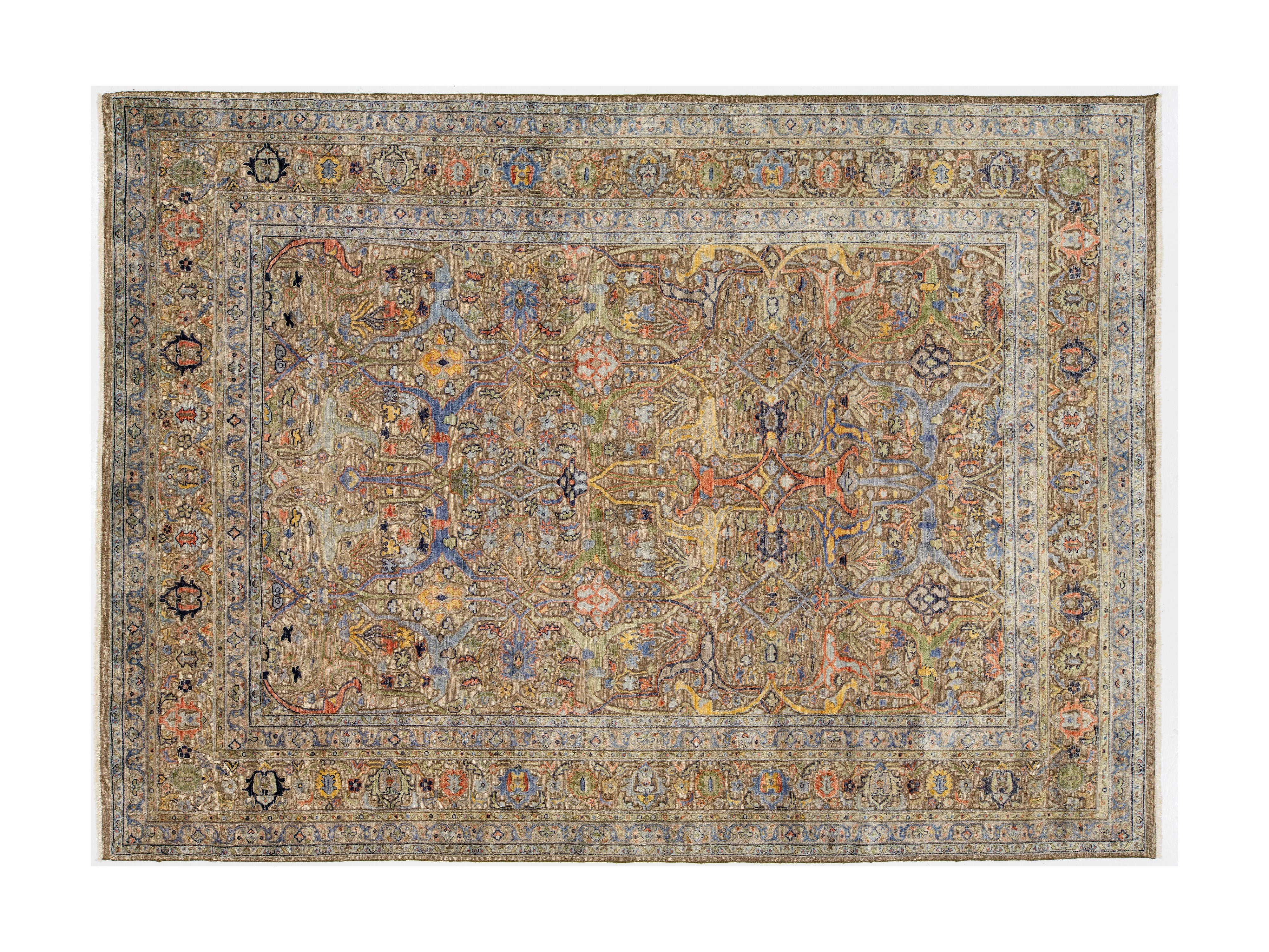 Modern Bidjar Wool Rug 9 X 12