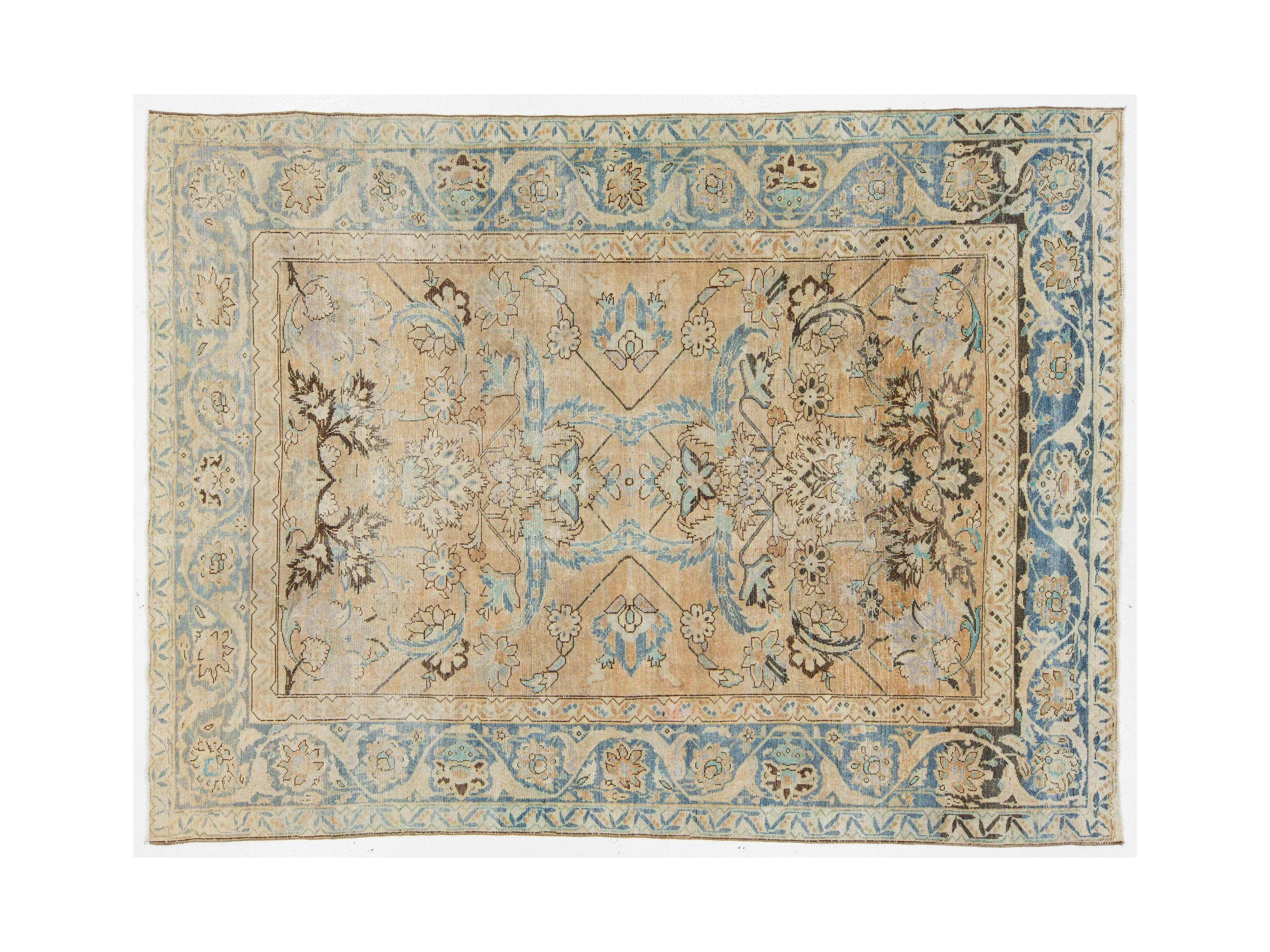 Antique Malayer Wool Rug 7 X 9