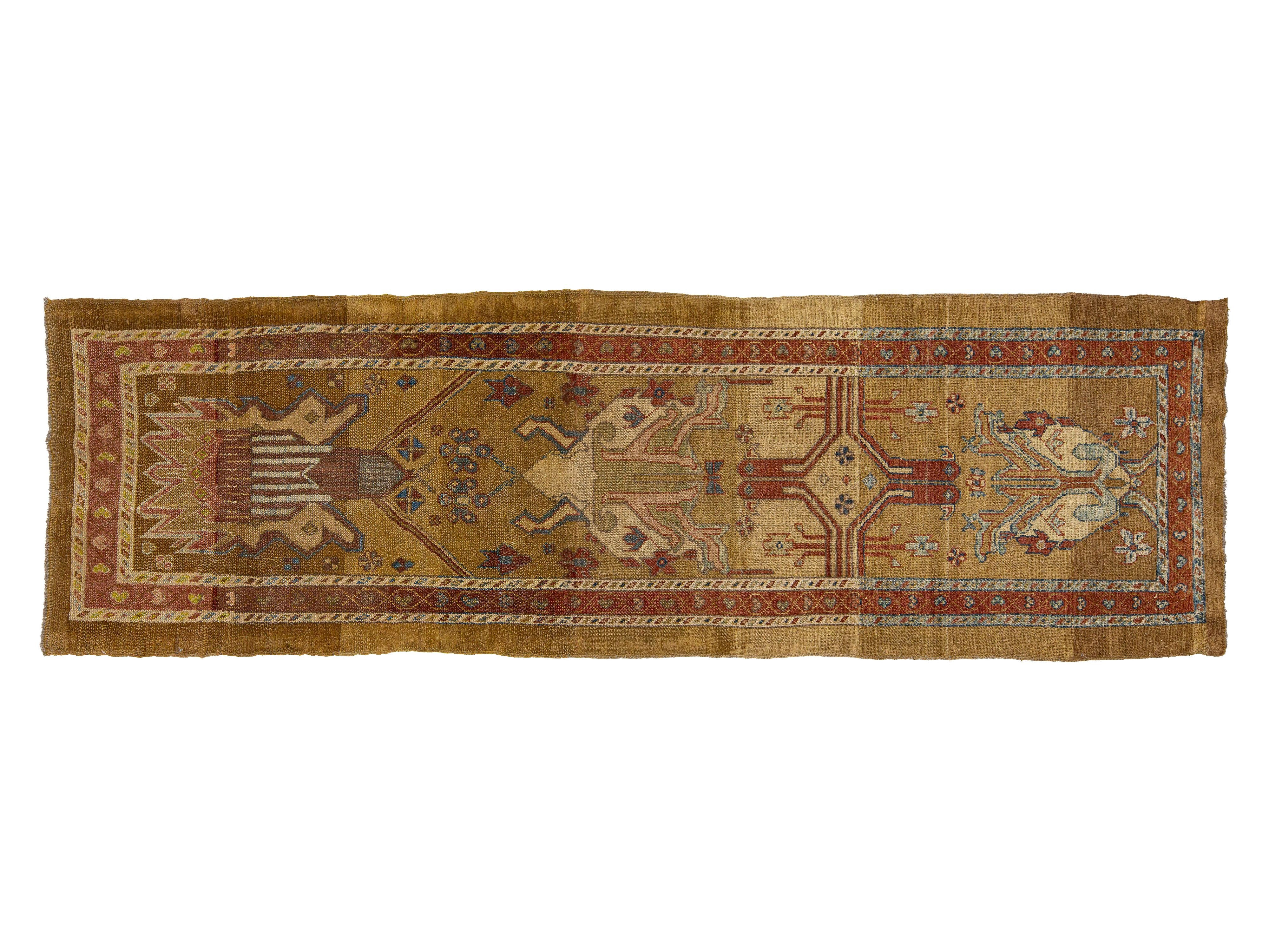 Vintage Bakshaish Wool Runner 3 X 9