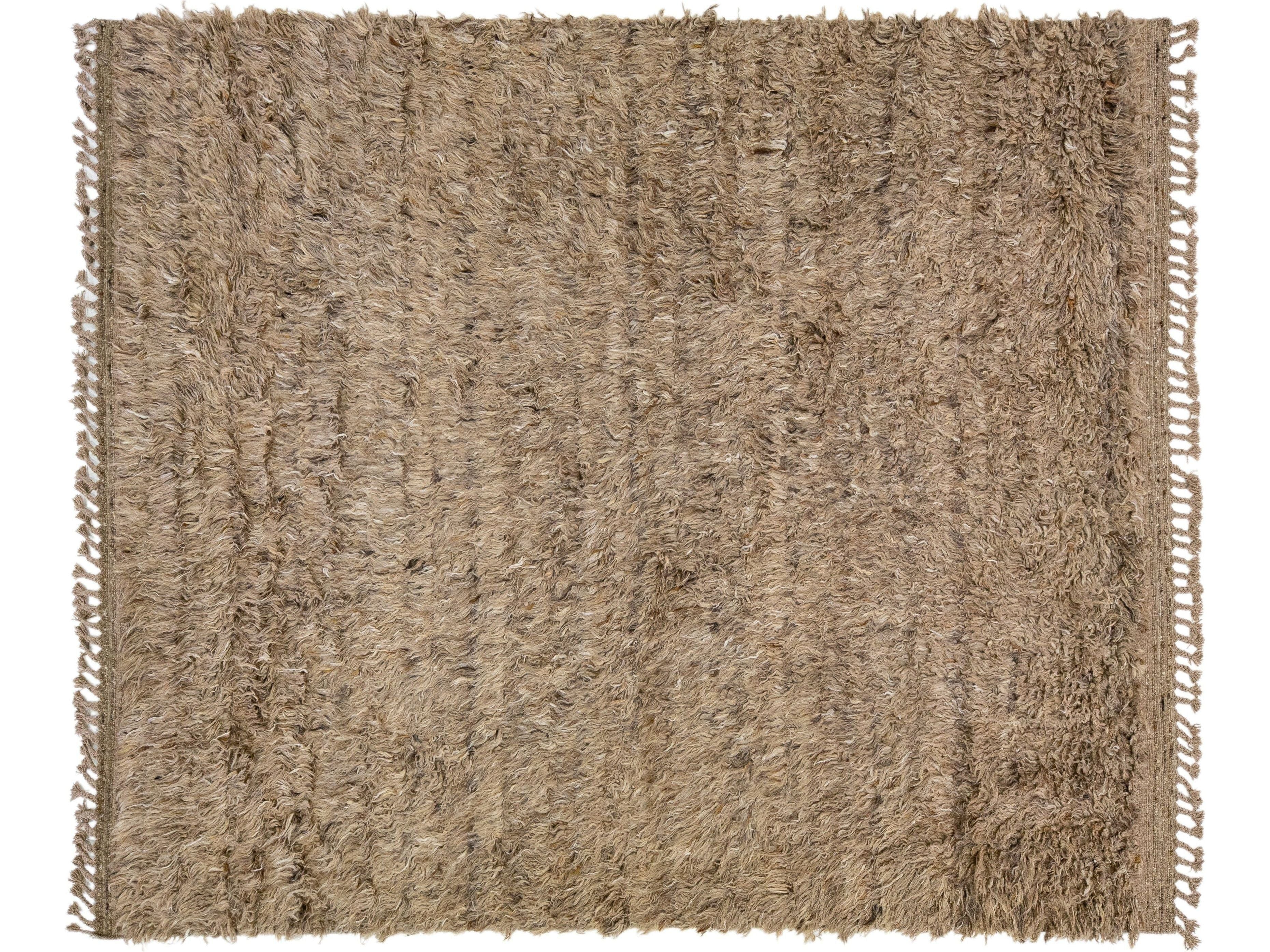 Modern Moroccan Wool Rug 8 X 10