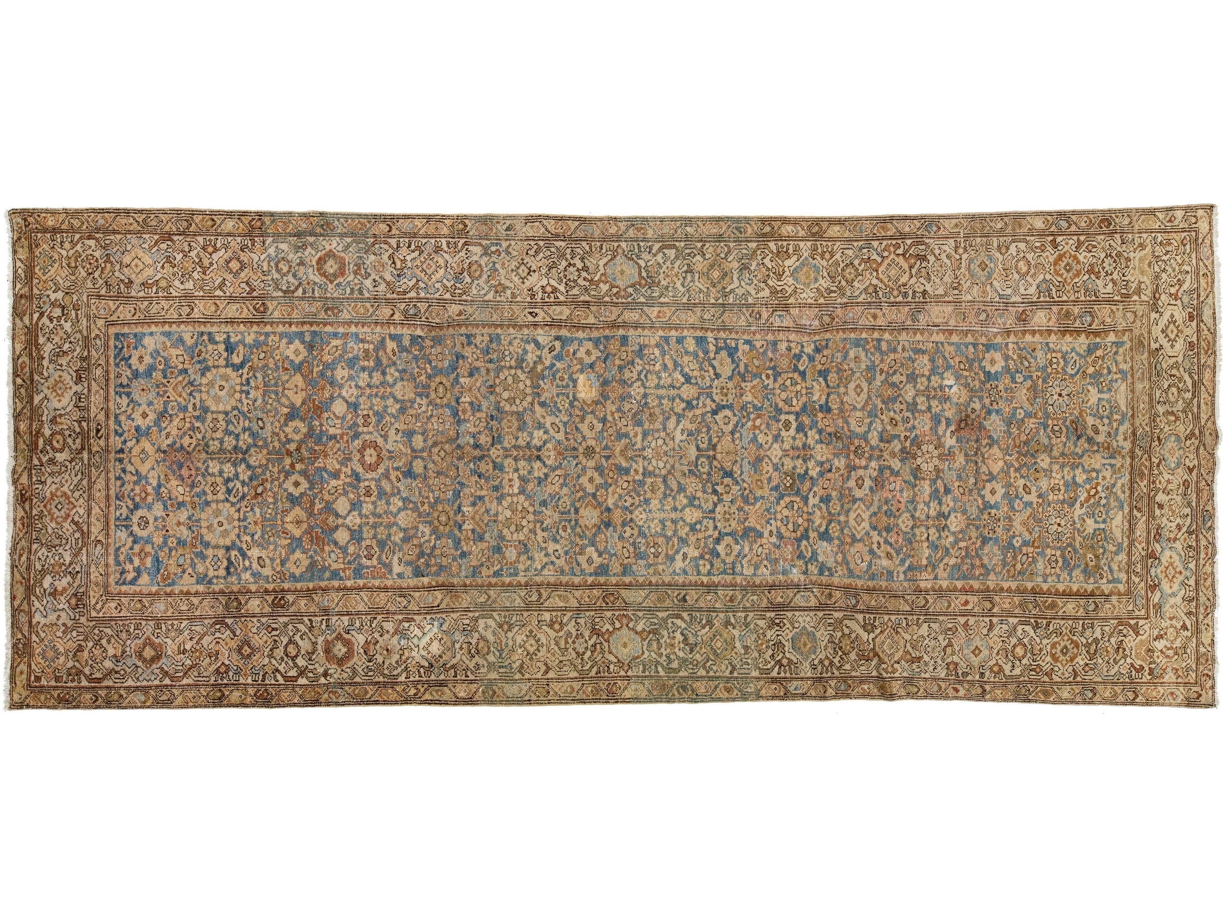 Antique Malayer Wool Runner 5 X 13