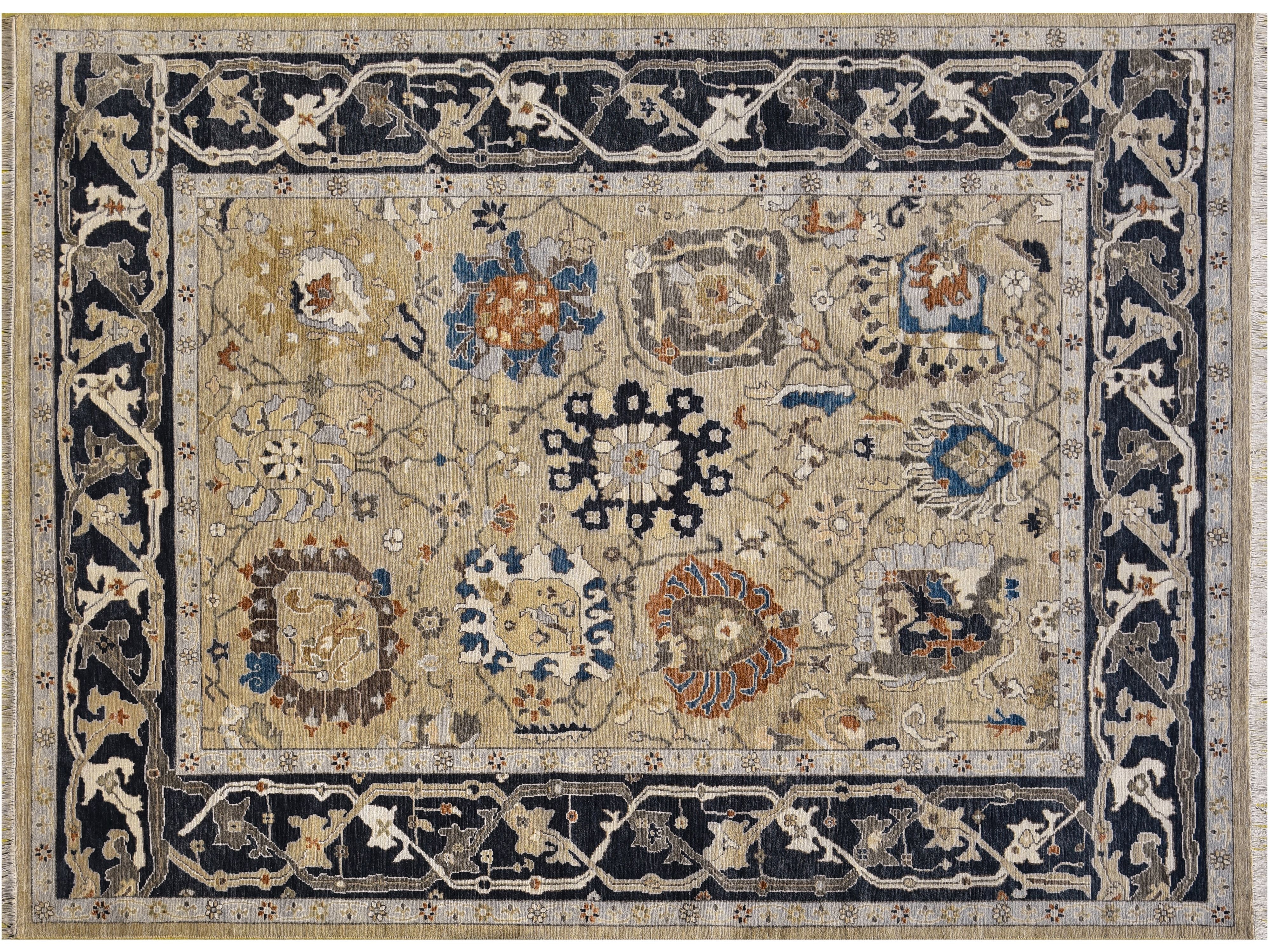 Modern Oushak Wool Rug 8 X 10 -Made to order-