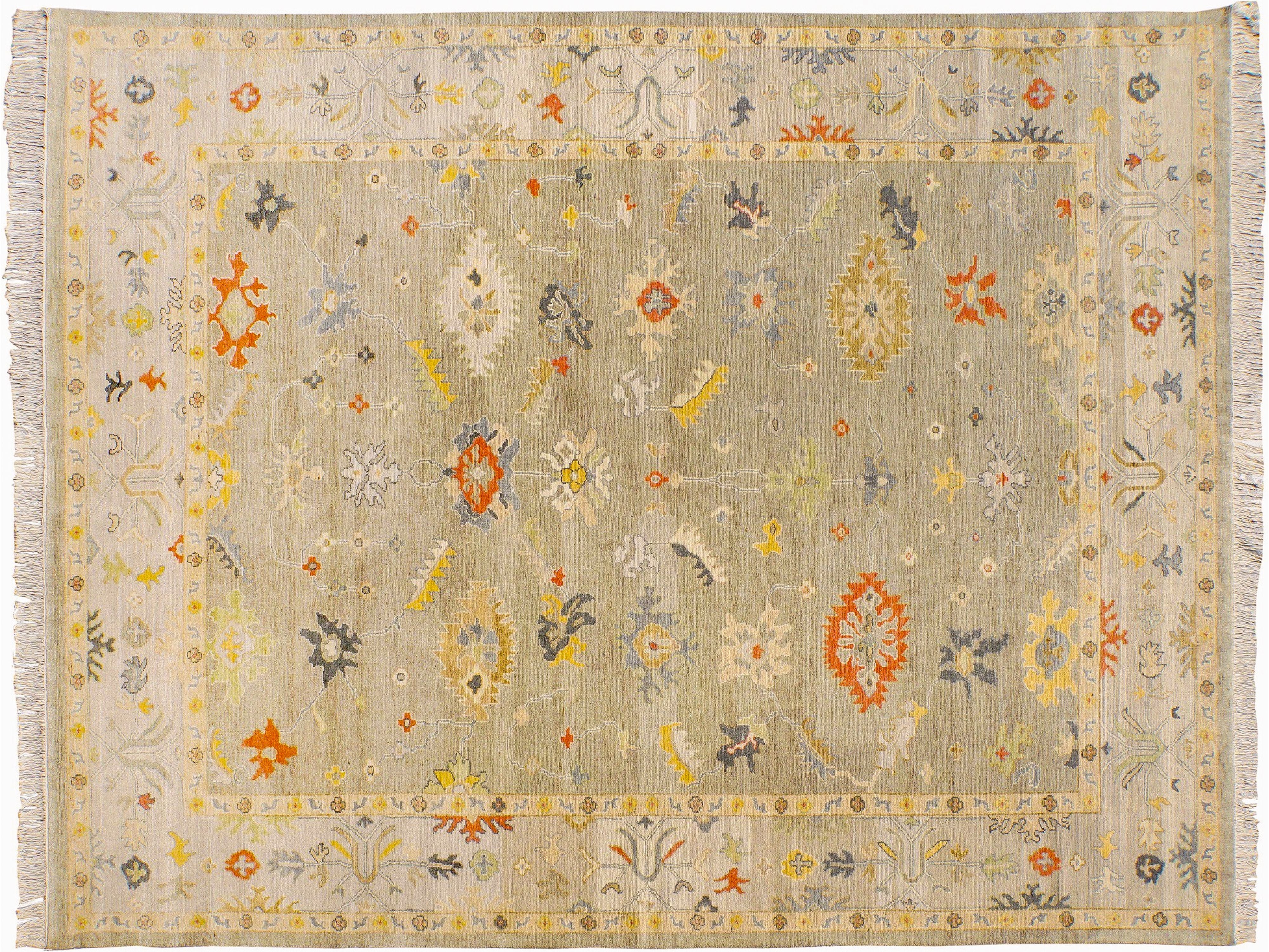 Modern Oushak Wool Rug 8 X 10 -Made to order-