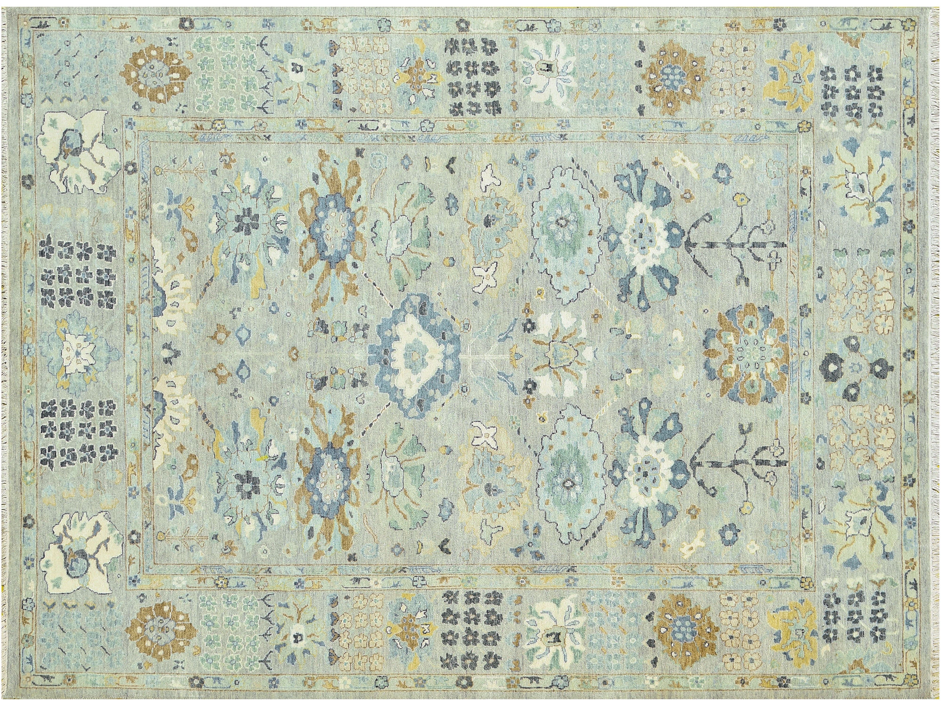 Modern Oushak Wool Rug 8 X 10 -Made to order-