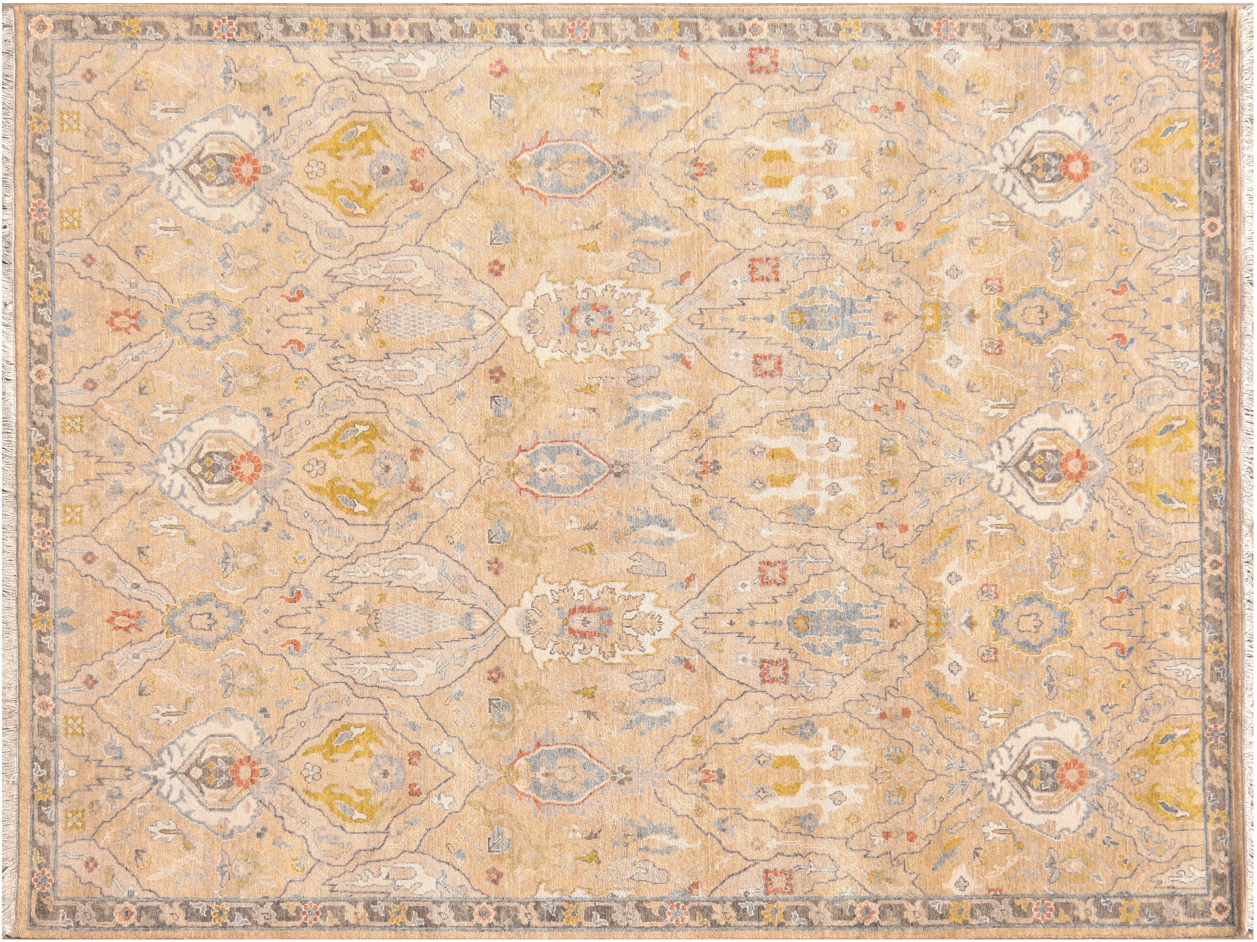 Modern Oushak Wool Rug 8 X 10 -Made to order-