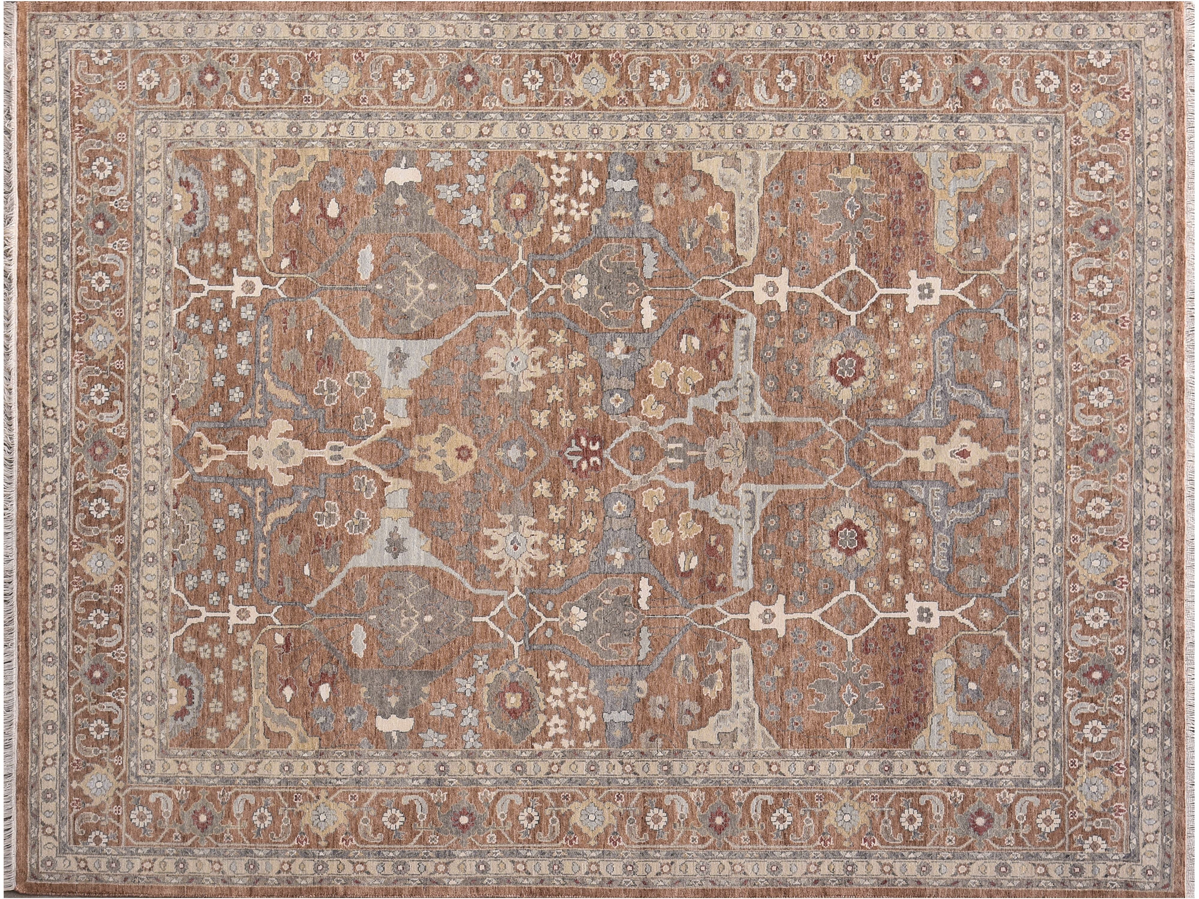 Modern Oushak Wool Rug 8 X 10 -Made to order-