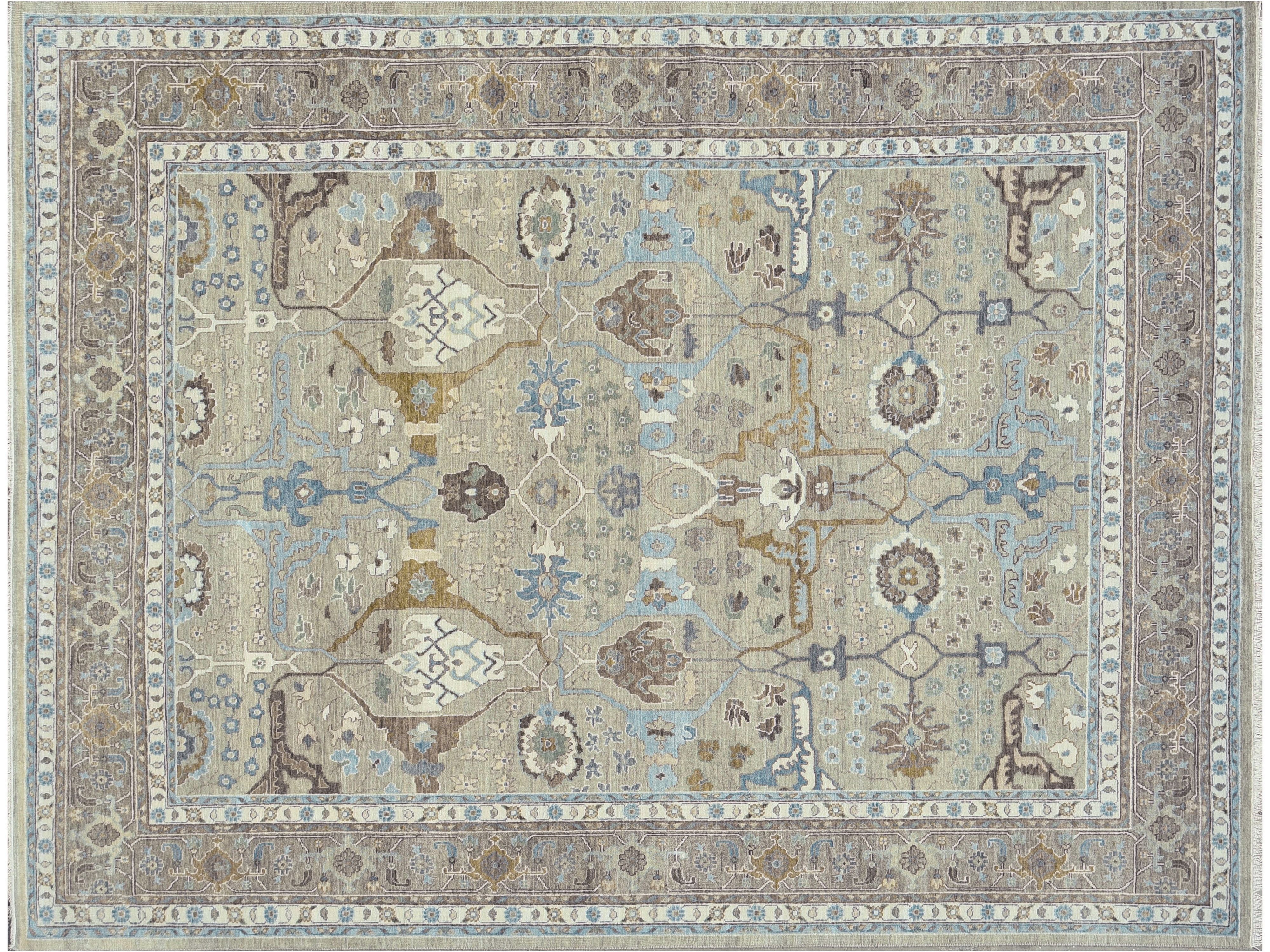 Modern Oushak Wool Rug 8 X 10 -Made to order-
