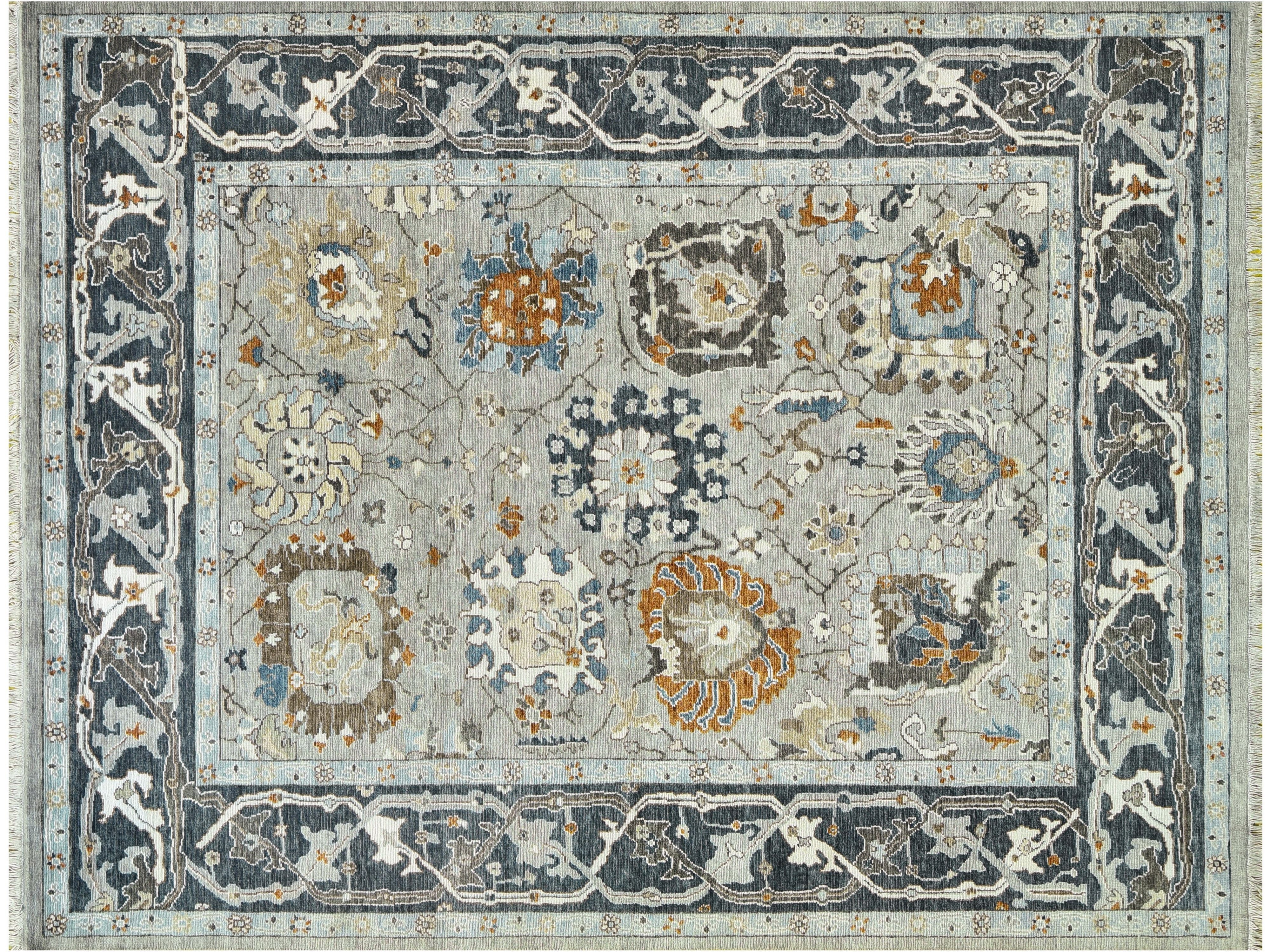 Modern Oushak Wool Rug 8 X 10 -Made to order-