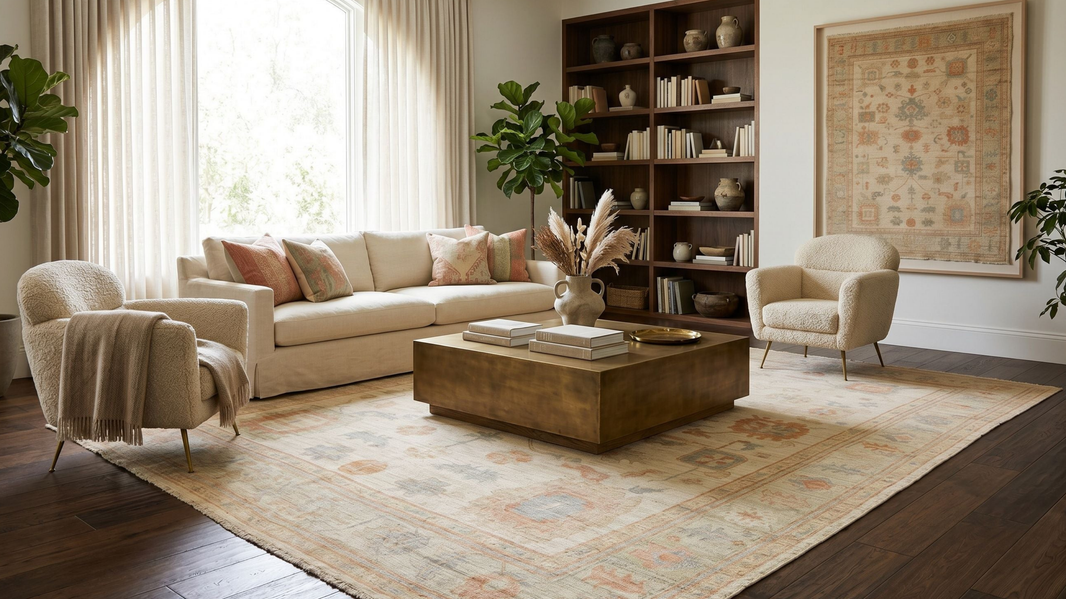 Why Interior Designers Are Into Timeless Oushak Rugs