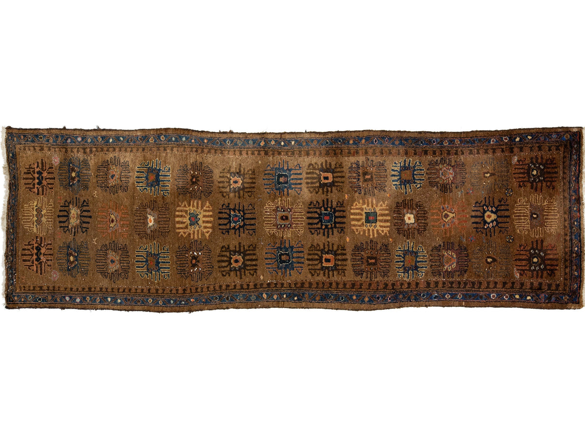 Antique Persian Hamadan Wool Runner Rug 3 X 11