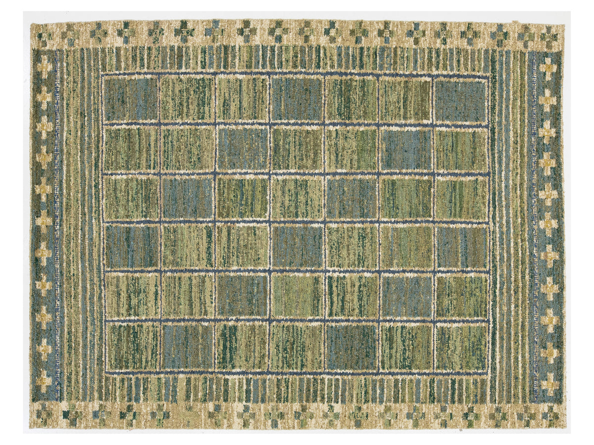 Modern Scandinavian Wool Rug 9 X 12