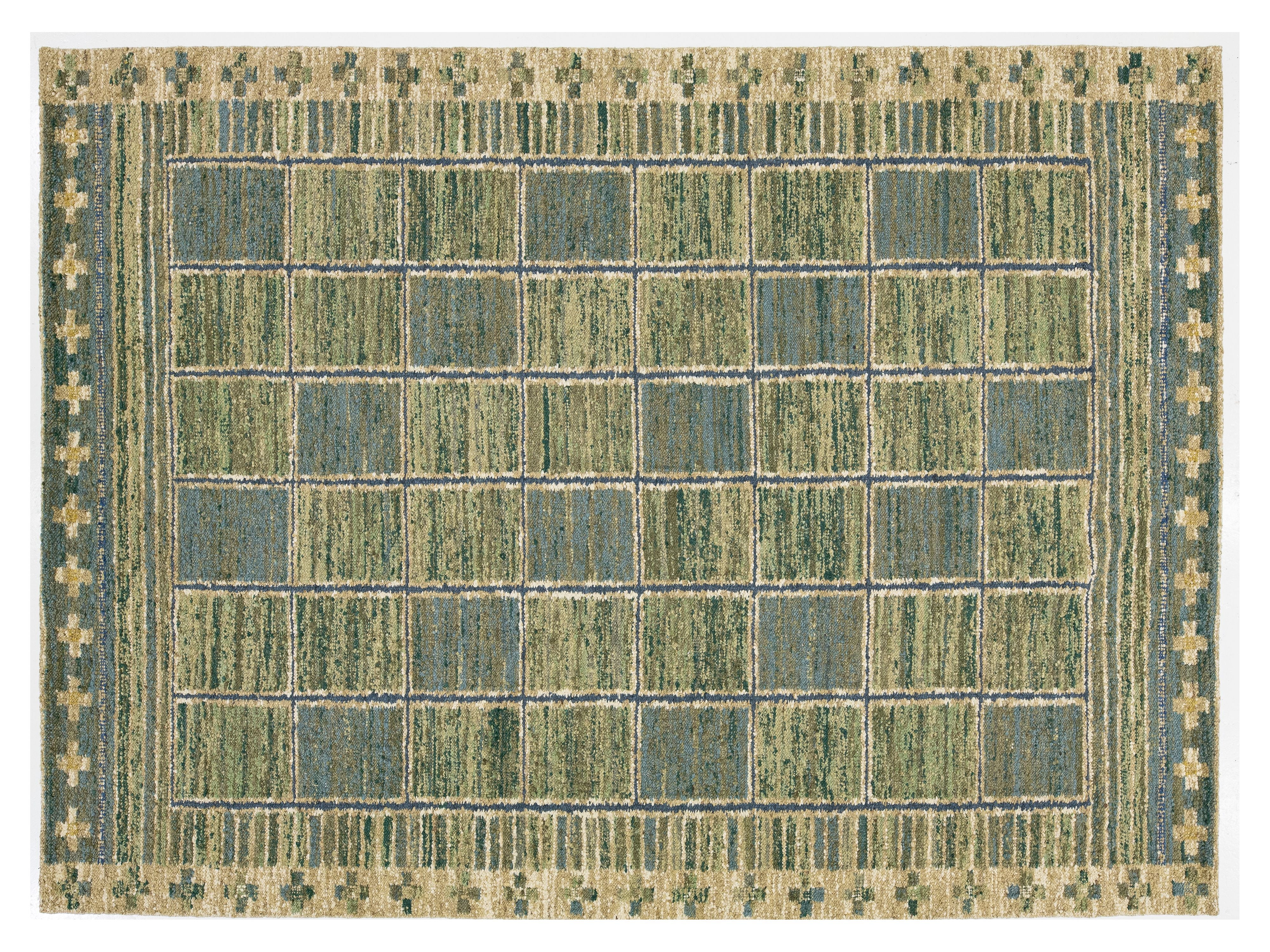 Modern Scandinavian Wool Rug 10 X 14