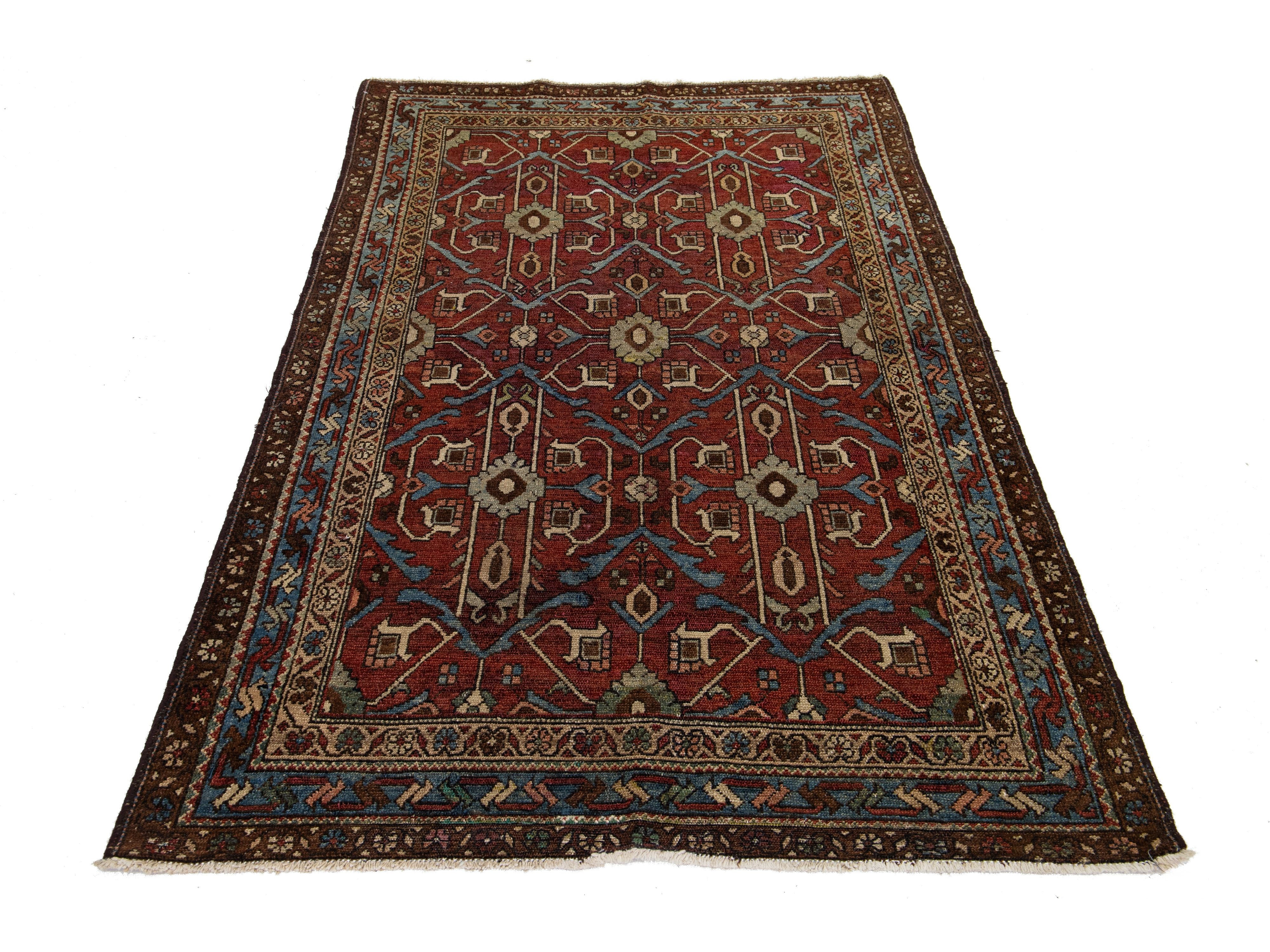 Antique Persian Shirvan Wool Rug 4 X 6