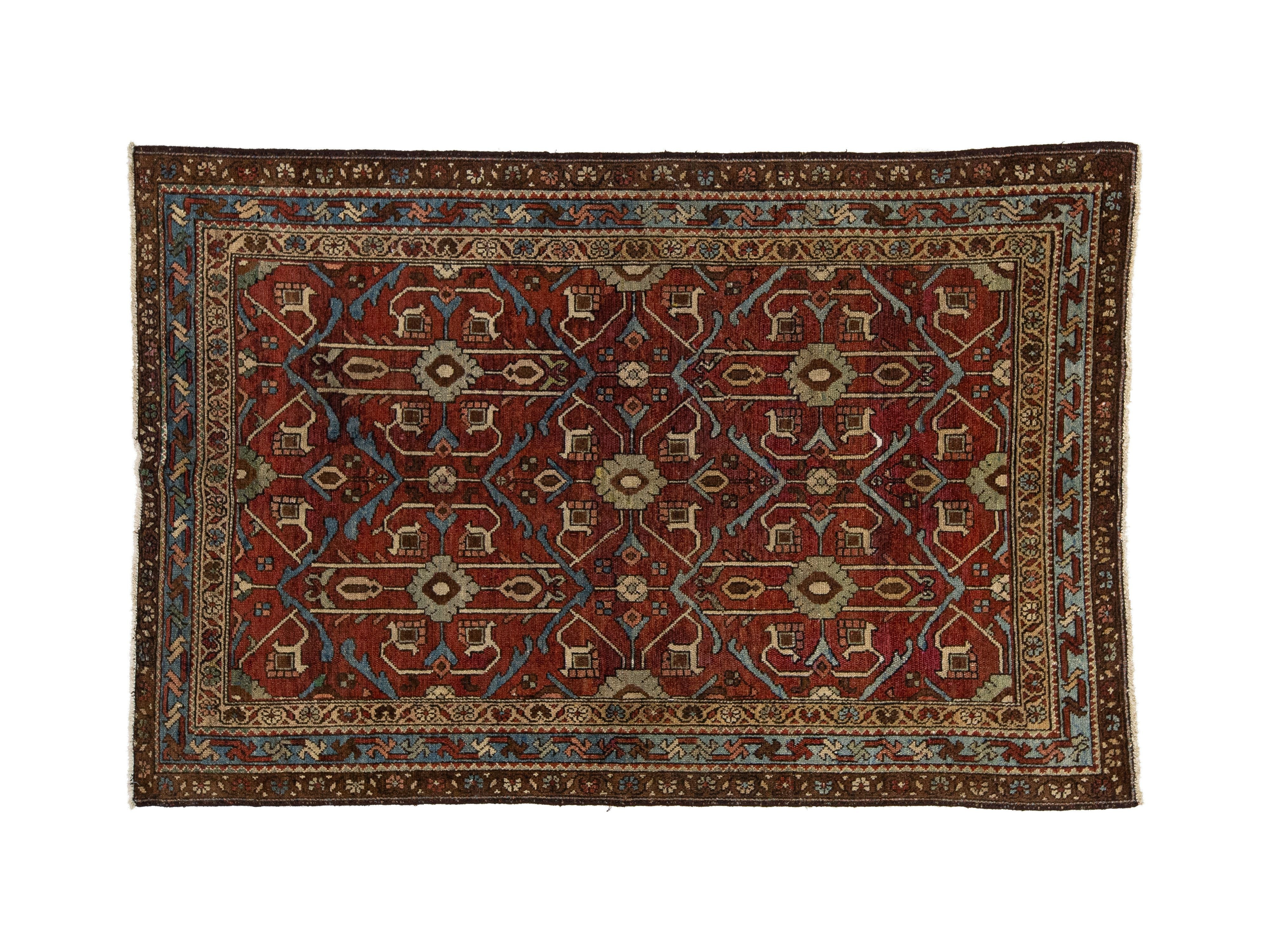 Antique Persian Shirvan Wool Rug 4 X 6