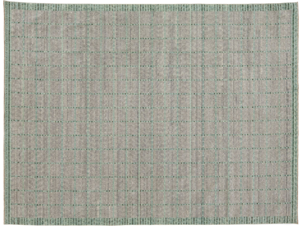 Modern Wool Rug 9 X 12