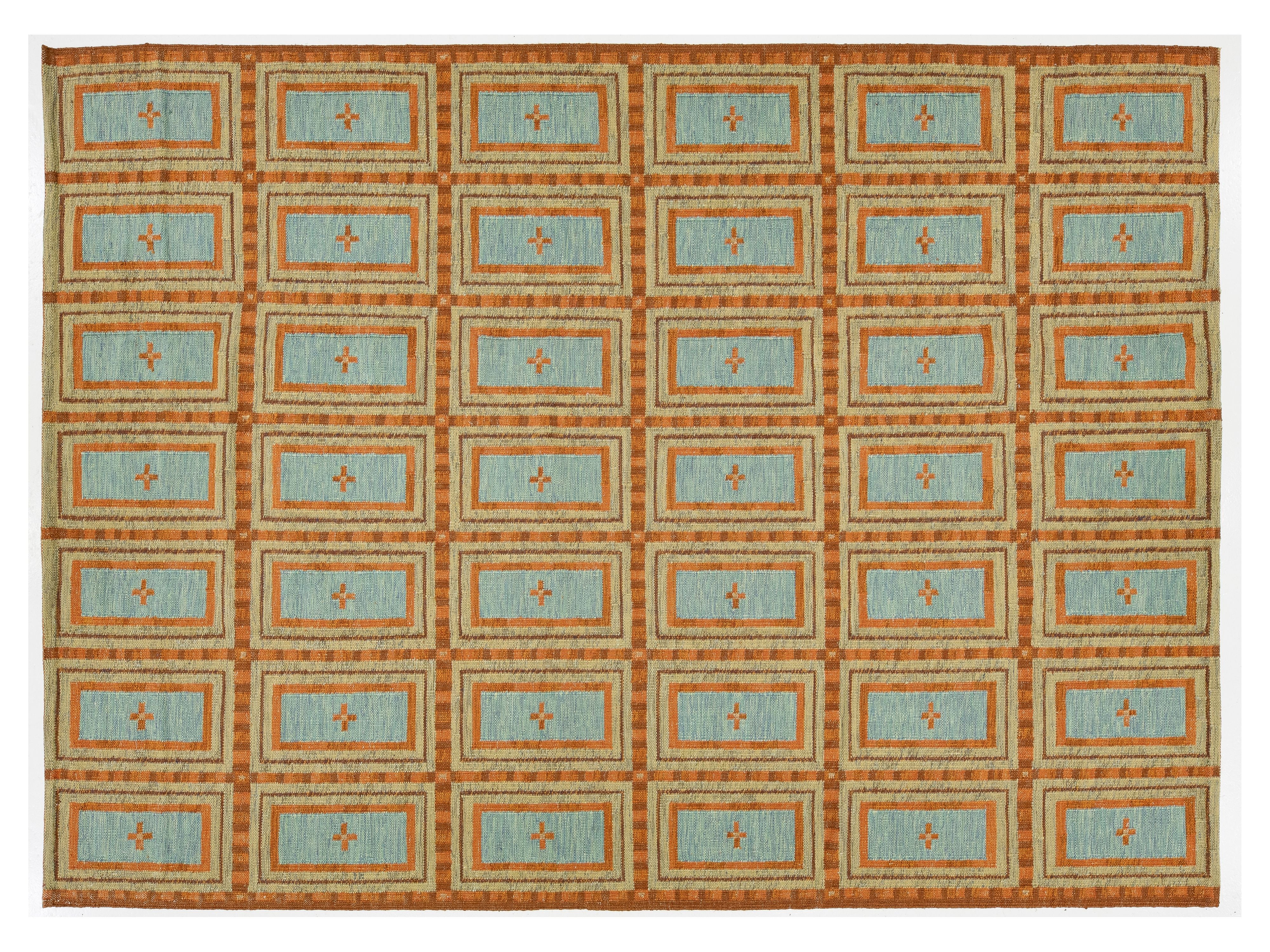 Modern Scandinavian Wool Rug 10 X 14