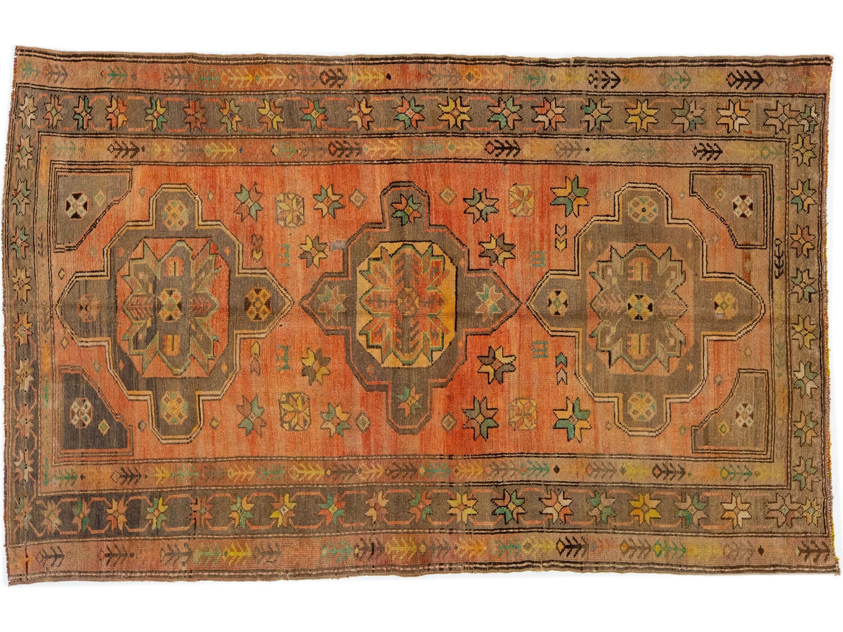 Antique Turkish Khotan Wool Rug 4 X 7