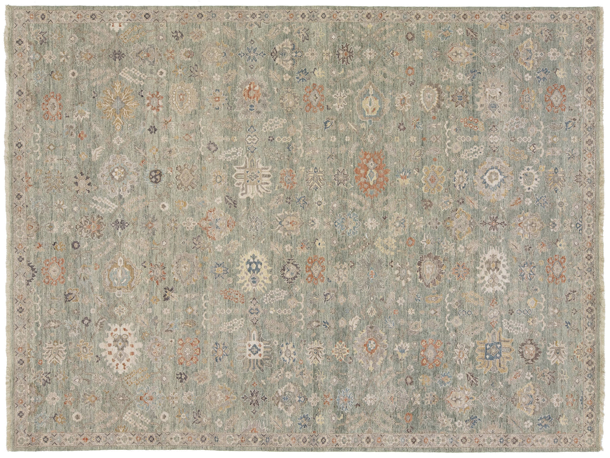 Modern Tabriz Wool Rug 9 X 12
