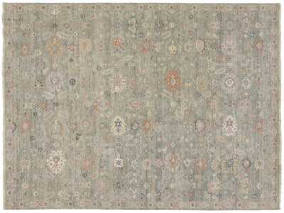 Modern Tabriz Wool Rug 9 X 12