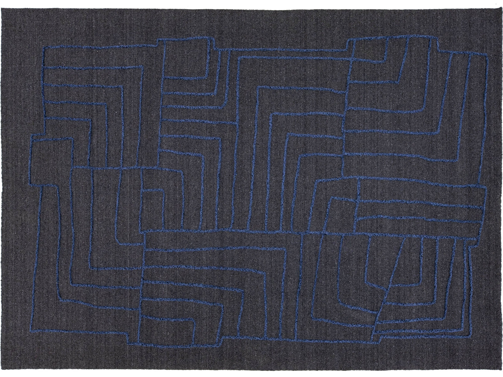 Modern Wool Rug 10 X 14