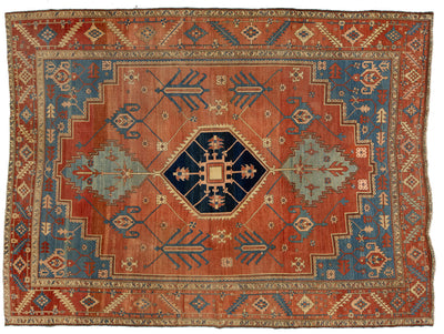 Antique Serapi Wool Rug 10 X 13