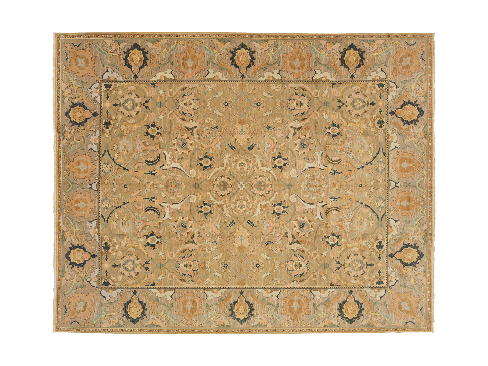 Contemporary Oushak Wool Rug 12 X 15