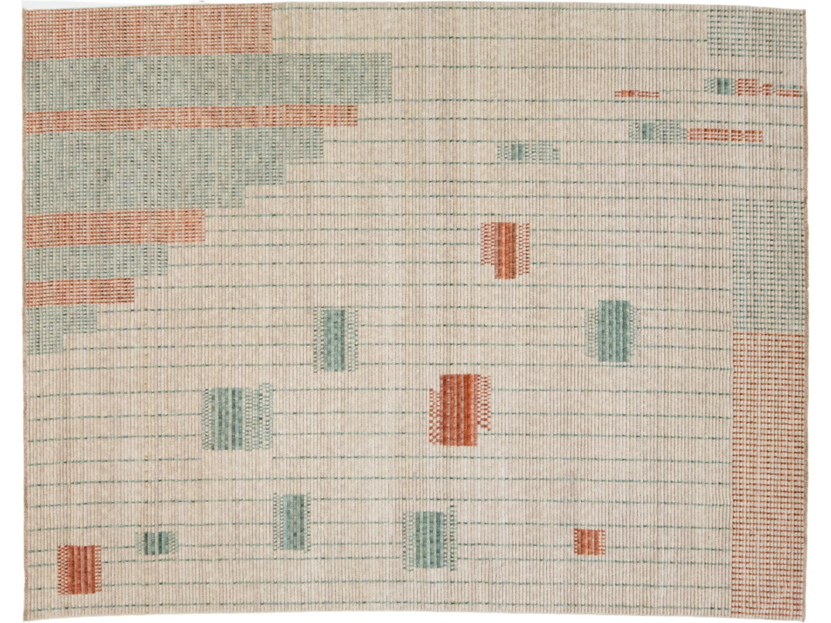 Modern Wool Rug 9 X 12