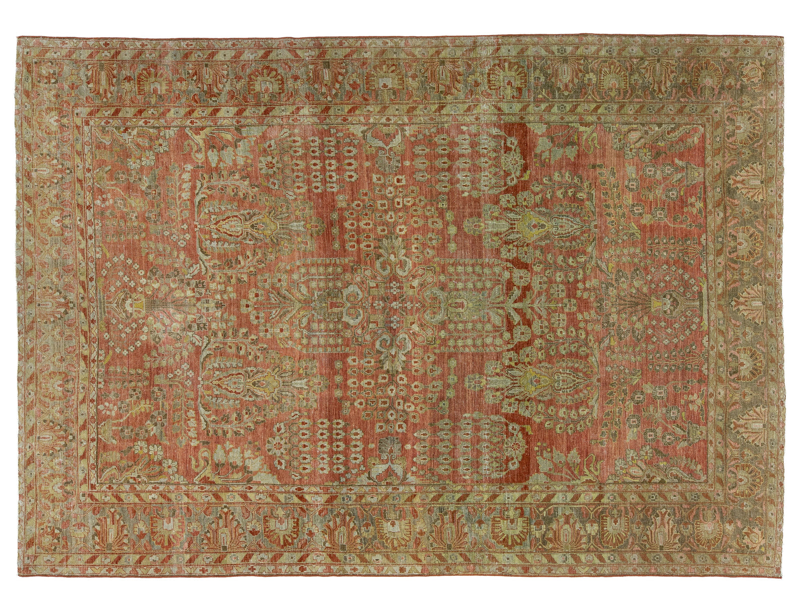 Antique Malayer Wool Rug 8 X 12