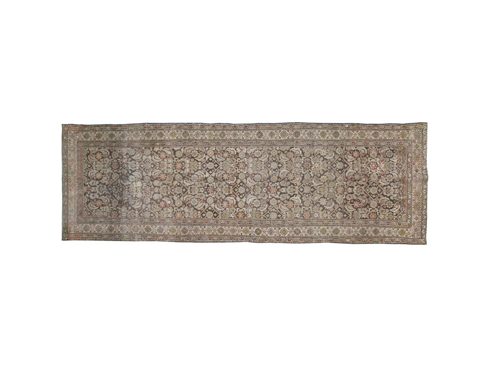 Antique Malayer Wool Runner 4 X 14