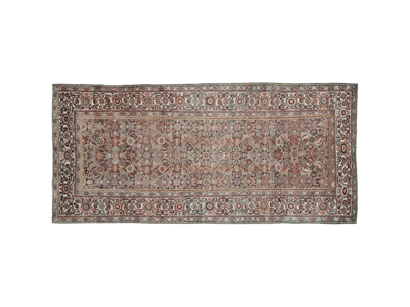 Antique Mahal Wool Runner 5 X 11