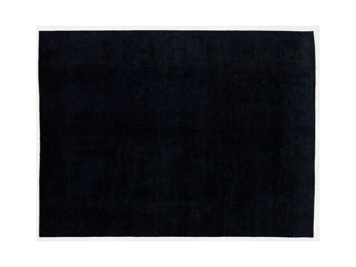 Modern Overdyed Wool Rug 9 X 11