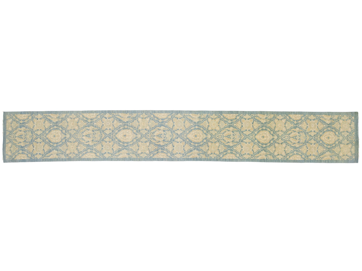 Modern Peshawar Wool Runner 3 X 18
