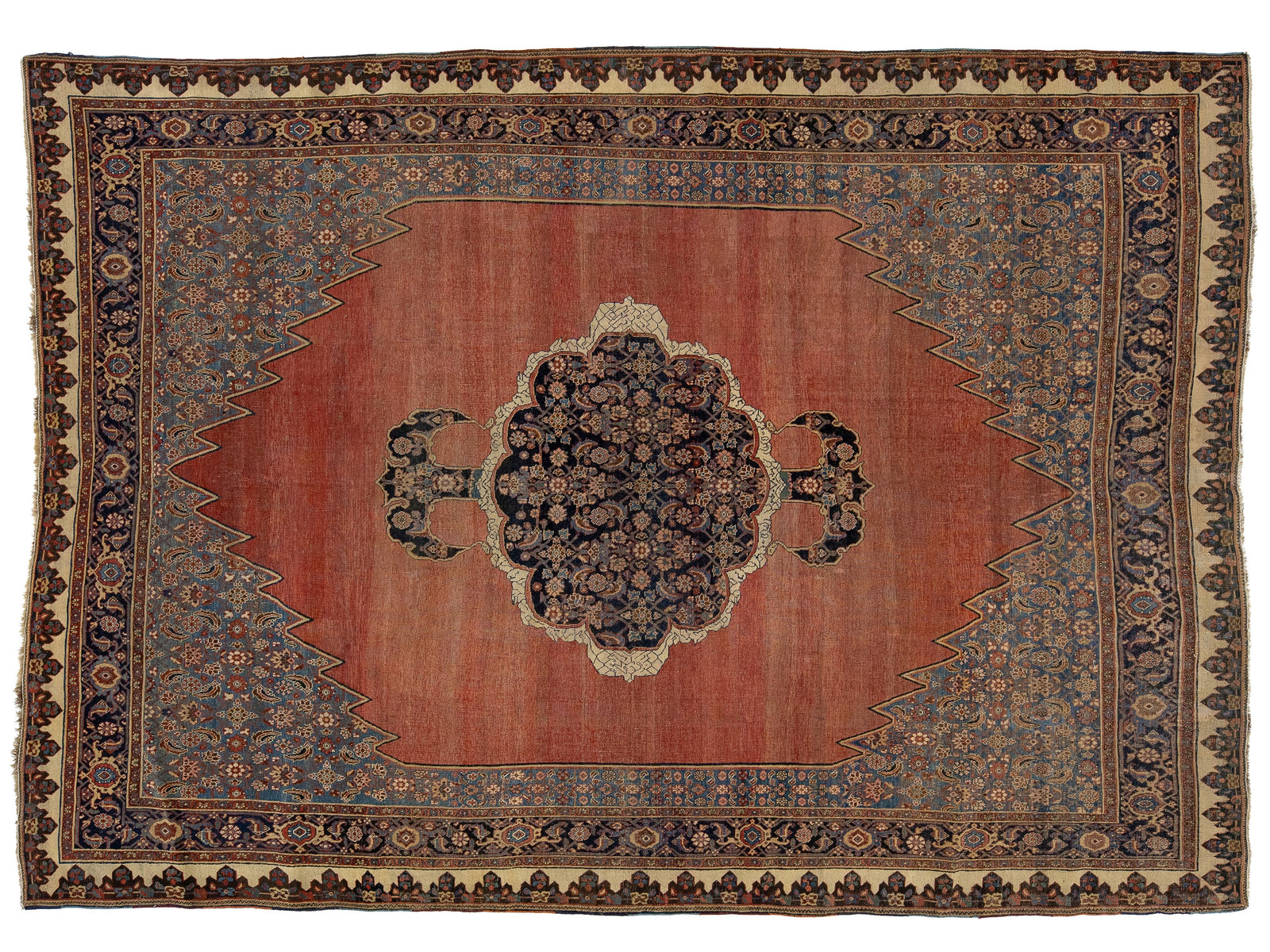 Antique Bidjar Wool Rug 9 X 12