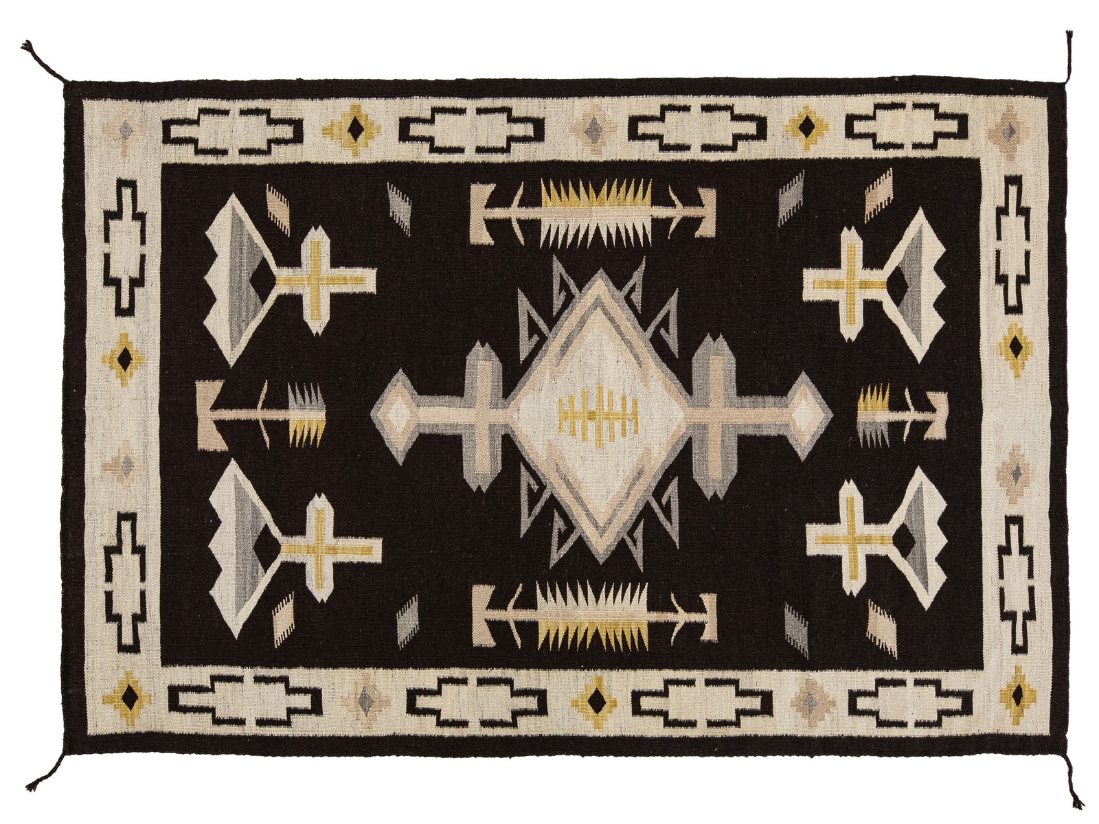 Modern Navajo Wool Rug 6 X 9