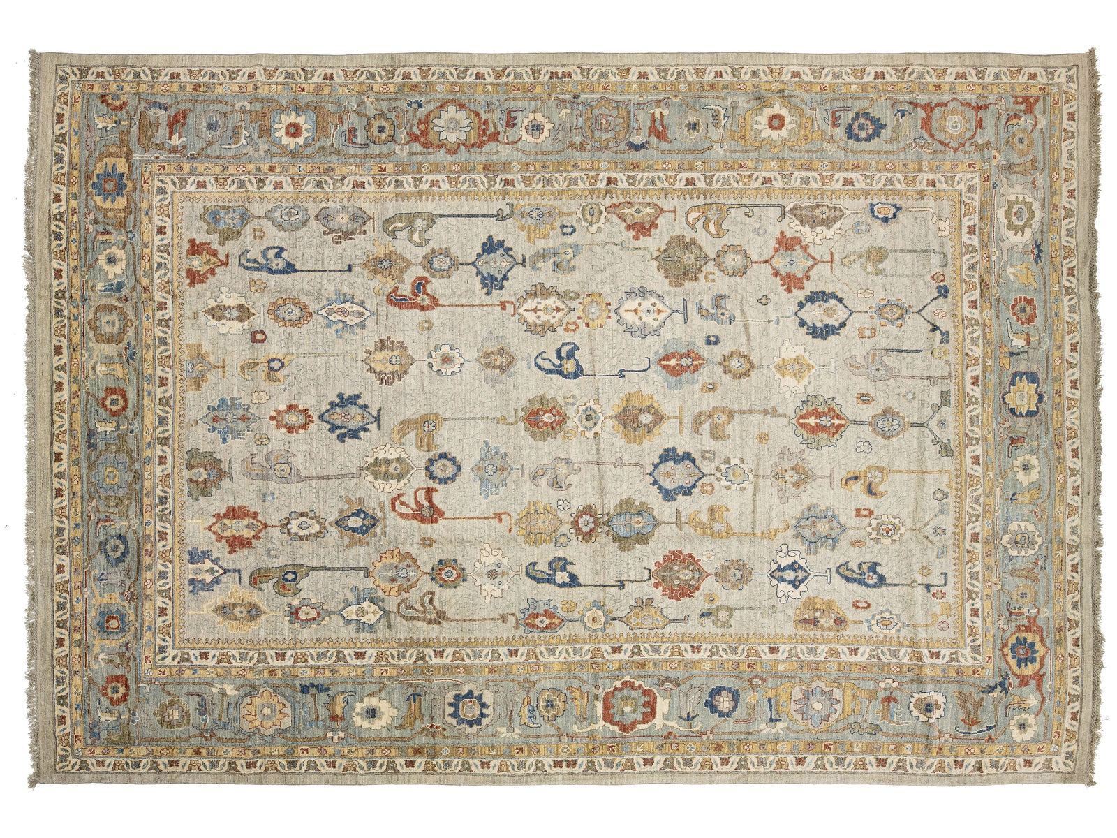 Modern Oushak Wool Rug 14 X 20