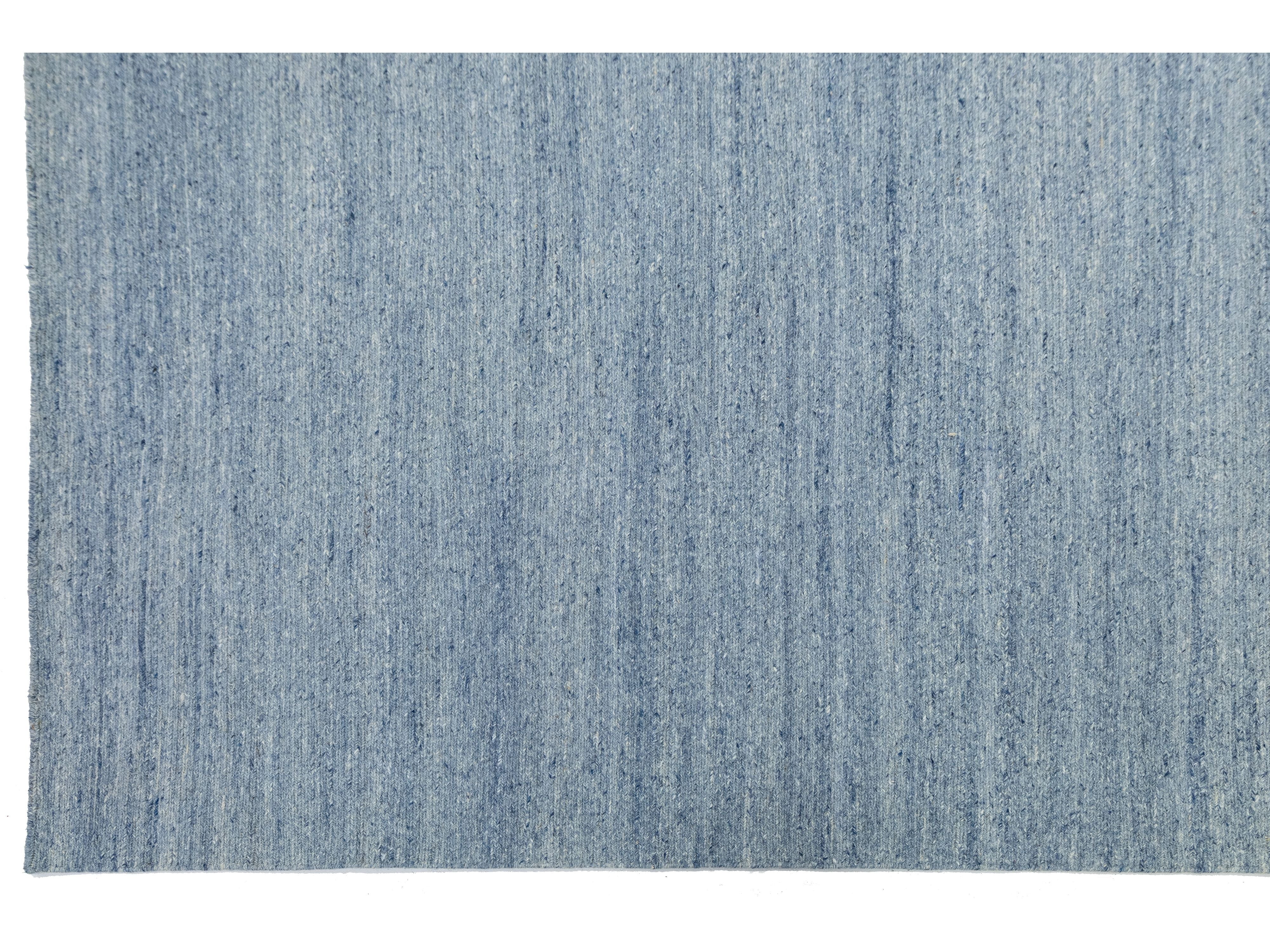Modern Scandinavian Wool Rug 10 X 14