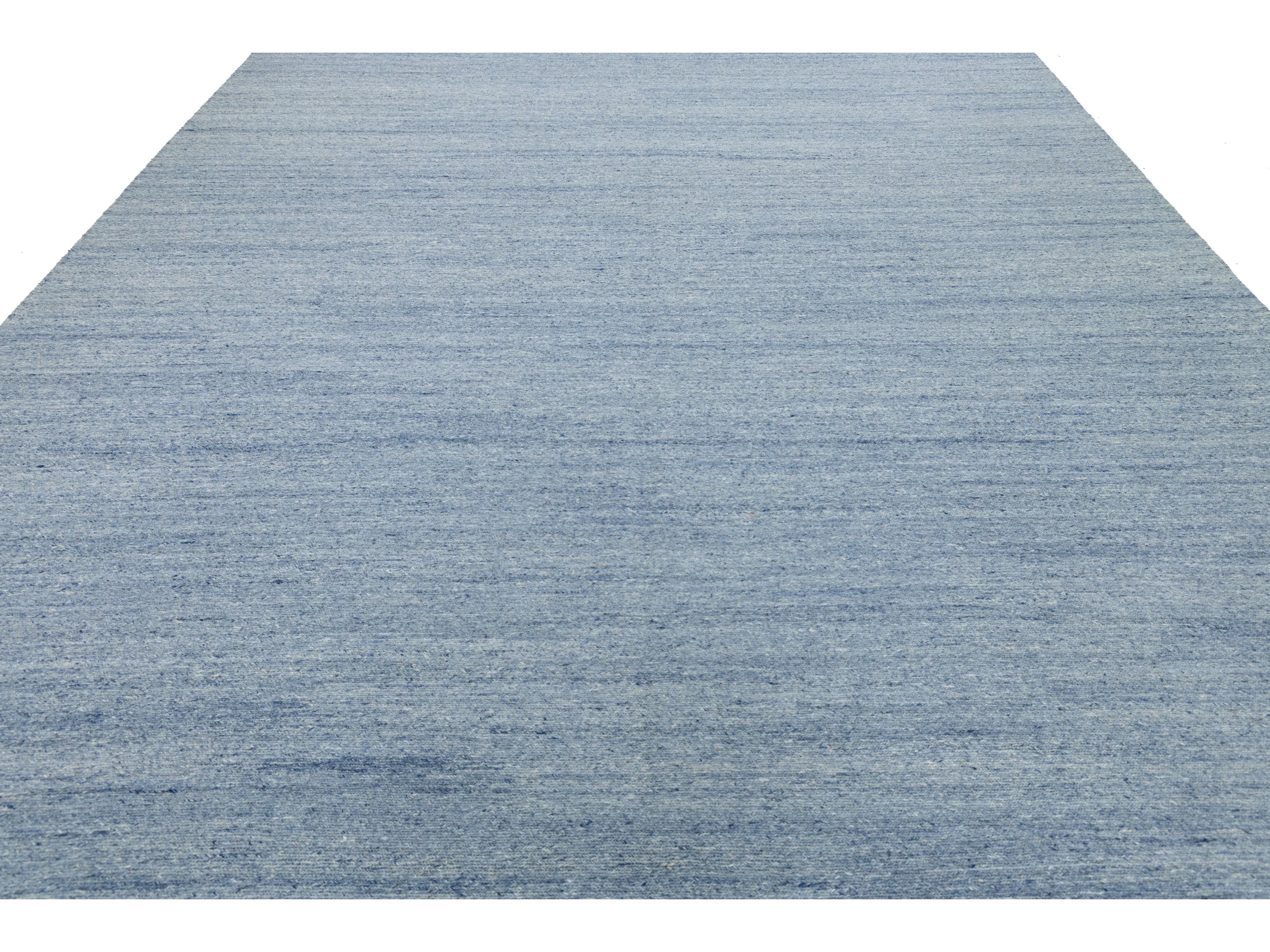 Modern Scandinavian Wool Rug 10 X 14