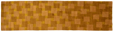 Modern Tibetan Wool and Silk Runner 3 X 11