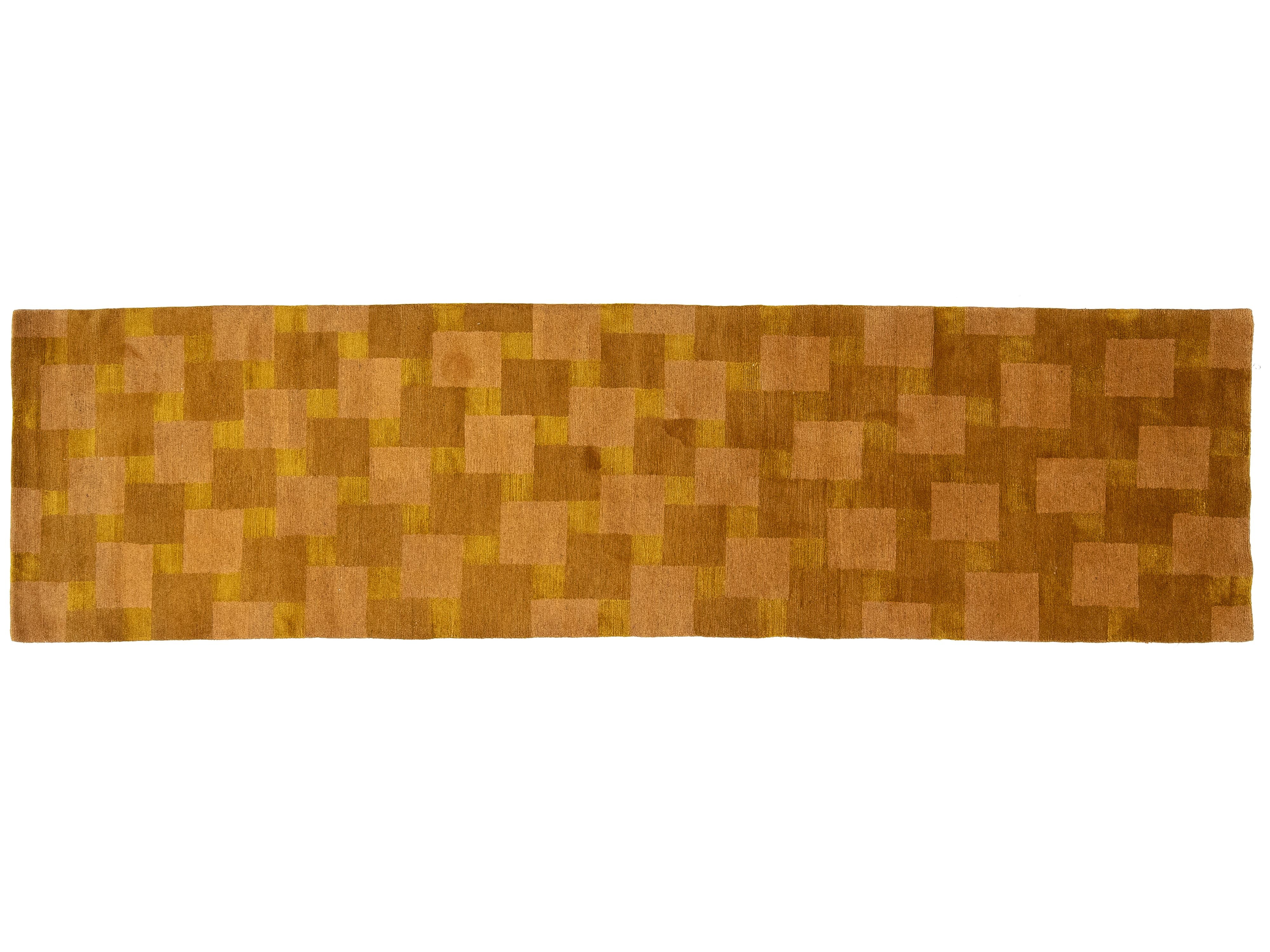 Modern Tibetan Wool and Silk Runner 3 X 11
