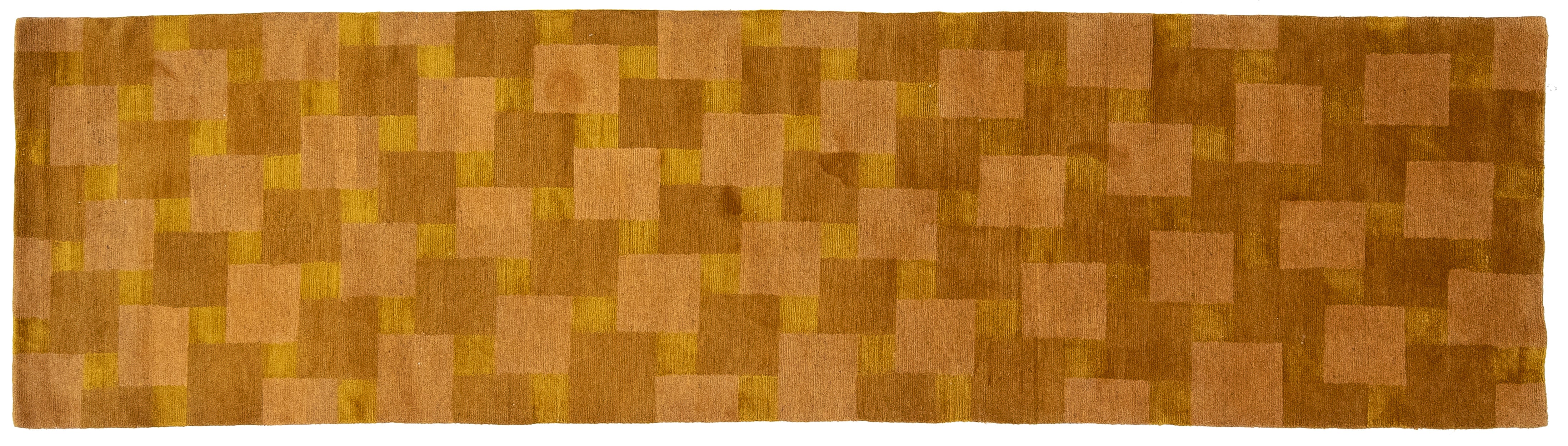 Modern Tibetan Wool and Silk Runner 3 X 11