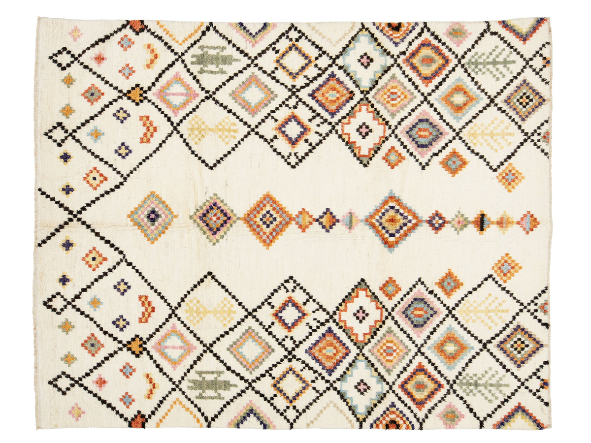 Modern Moroccan Wool Rug 8 X 10