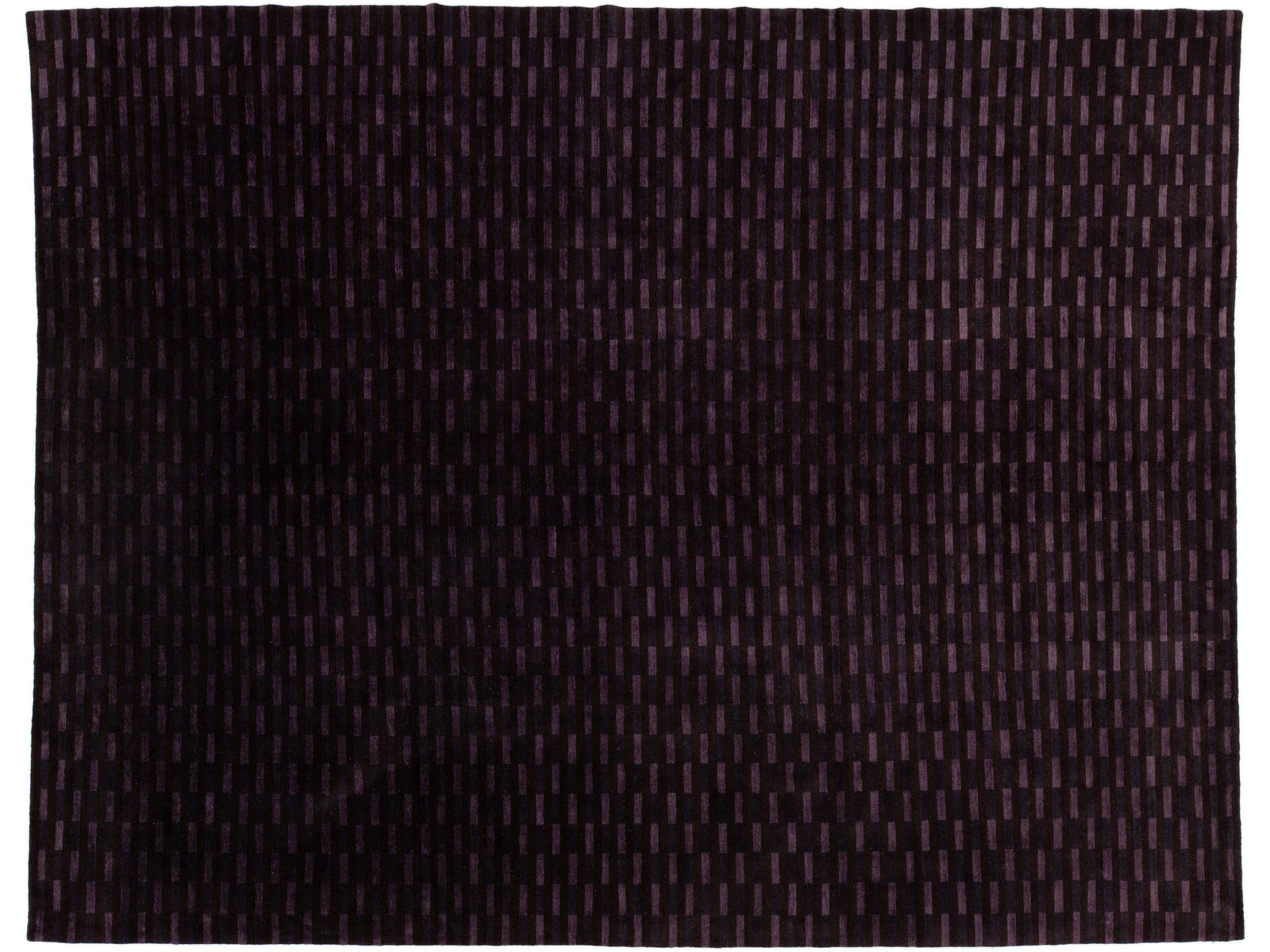 Modern Tibetan Wool and Silk Rug 10 X 13